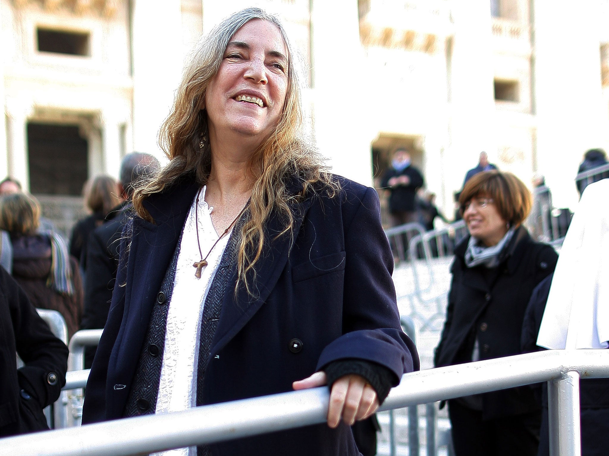 Singer Patti Smith attends Pope Francis' weekly Vatican audience in St. Peter's Square