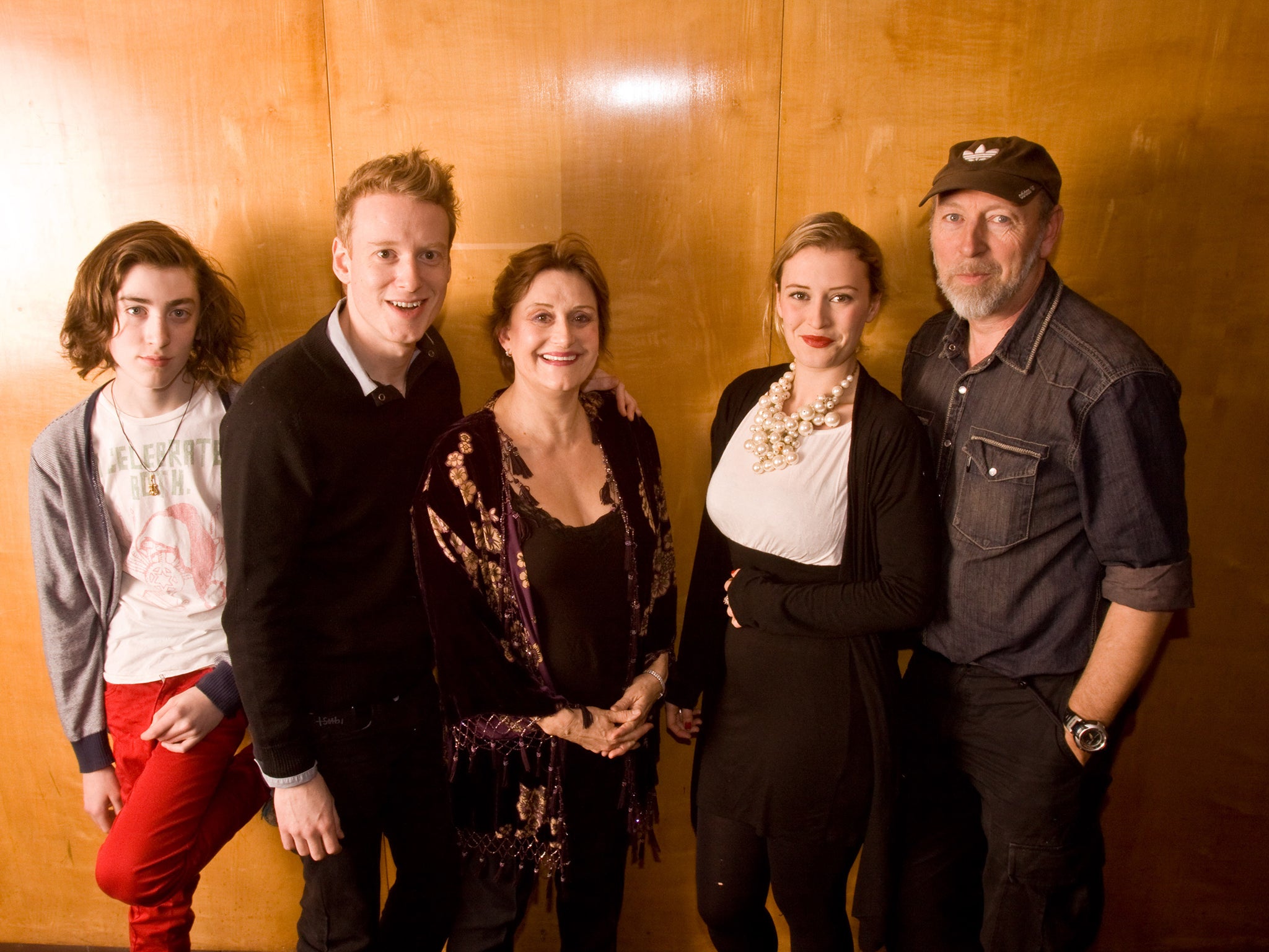 Richard Thompson and Family Linda,Teddy, Kami,Zak, backsatge @ the South Bank centre London