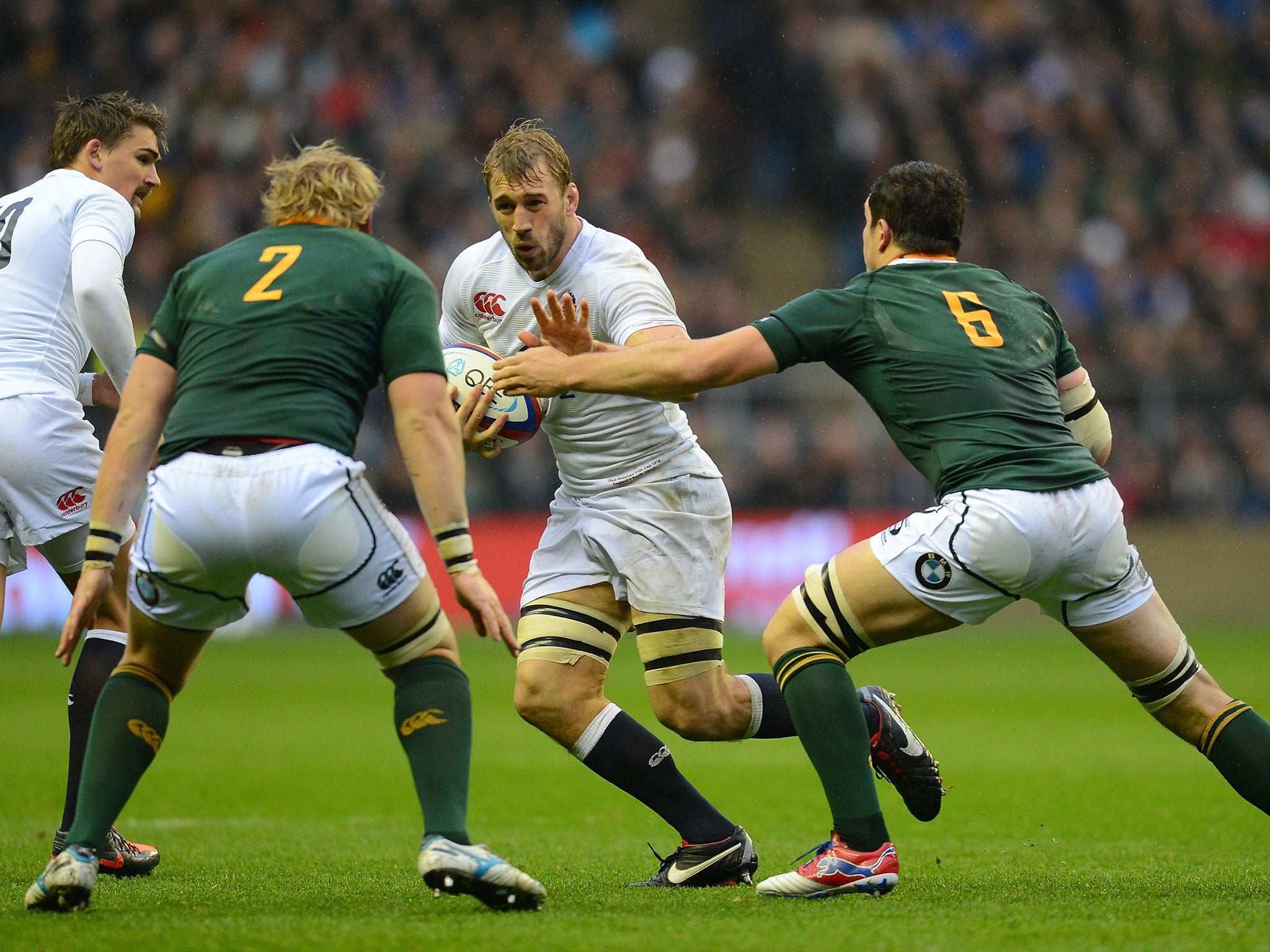 Chris Robshaw is looking for his first win over South Africa