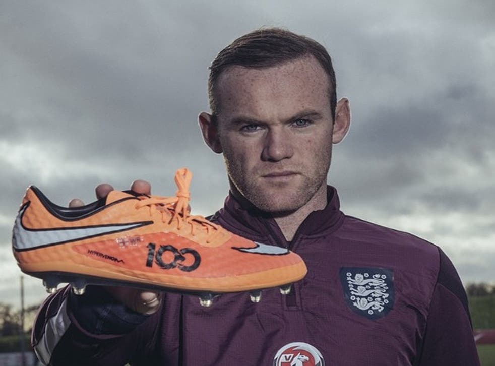 Sabroso Perfecto Travieso Wayne Rooney 100th England cap: Captain to wear special commemorative Nike  boots | The Independent | The Independent