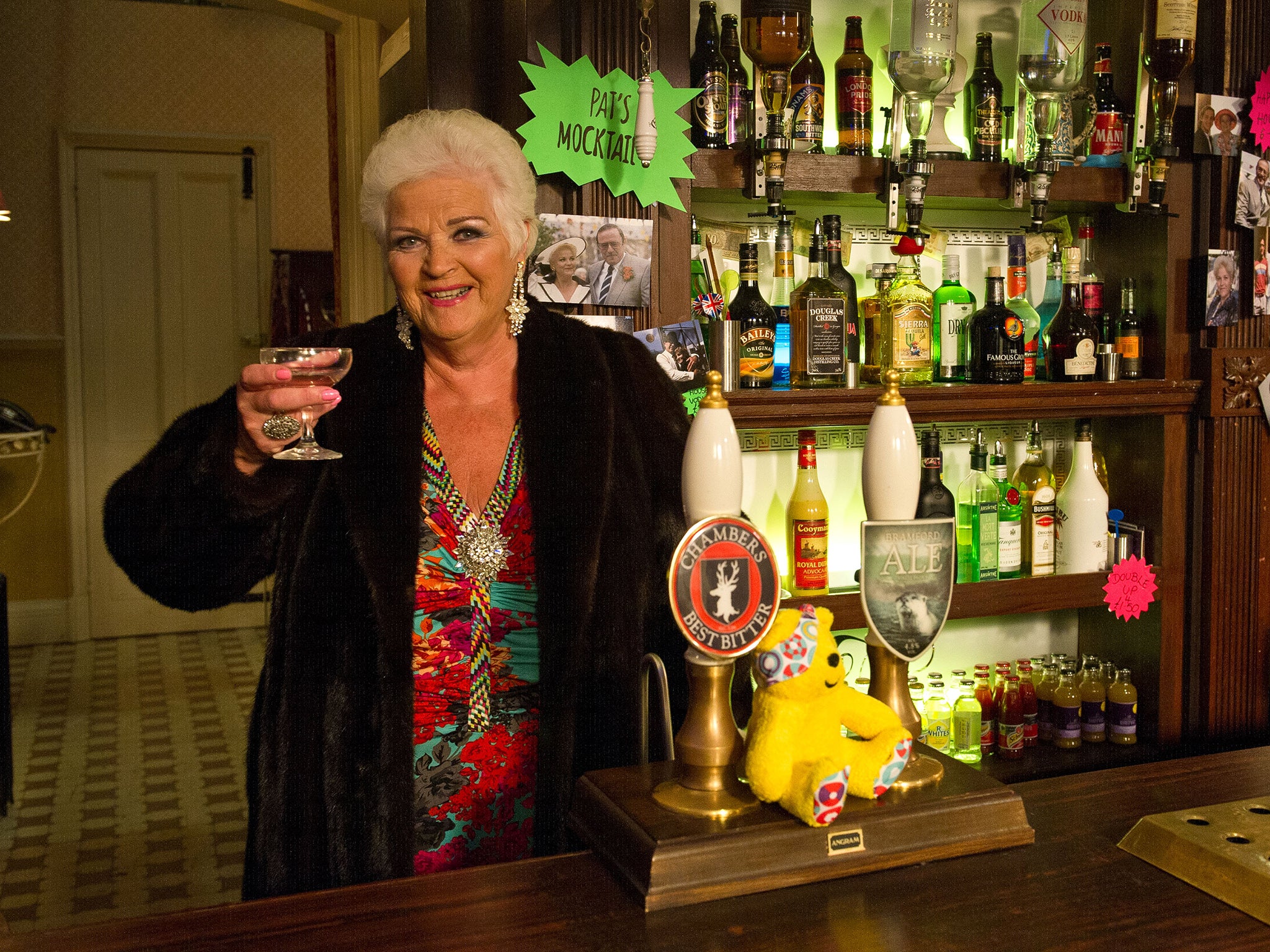 Pat Evans/Butcher (Pam St Clement) returns to EastEnders for a Children in Need sketch