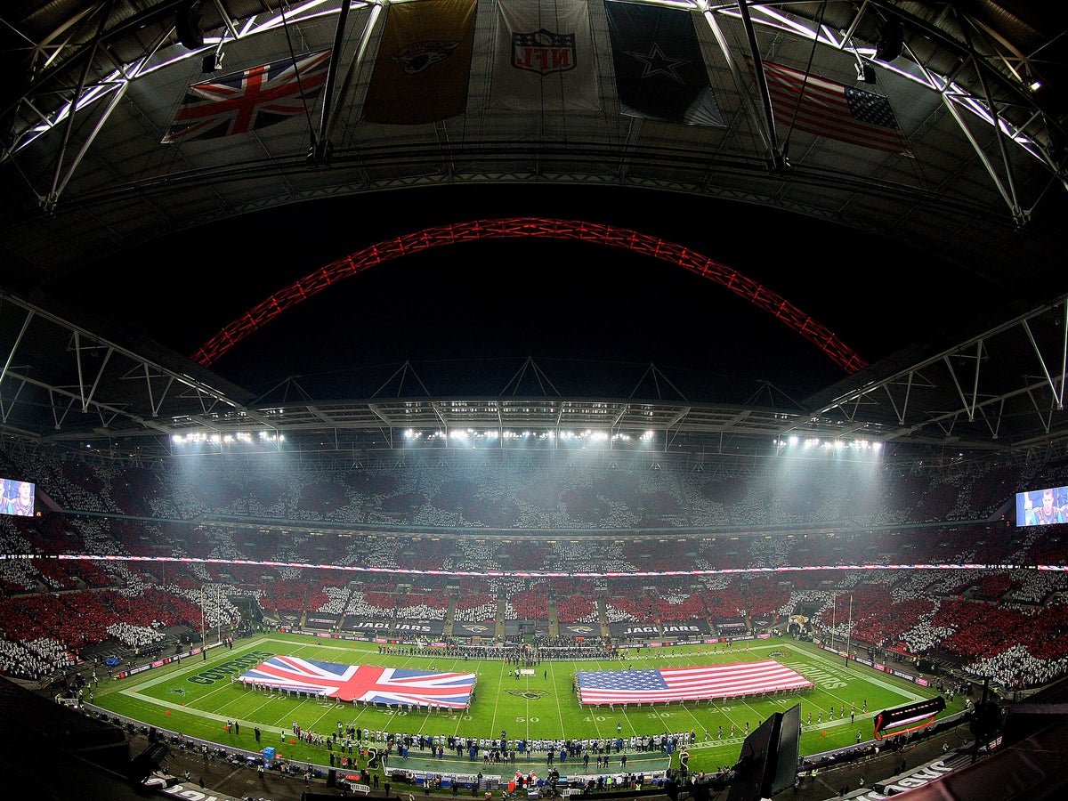 Wembley pitch has been 'completely ruined' by NFL game and rain, The  Independent