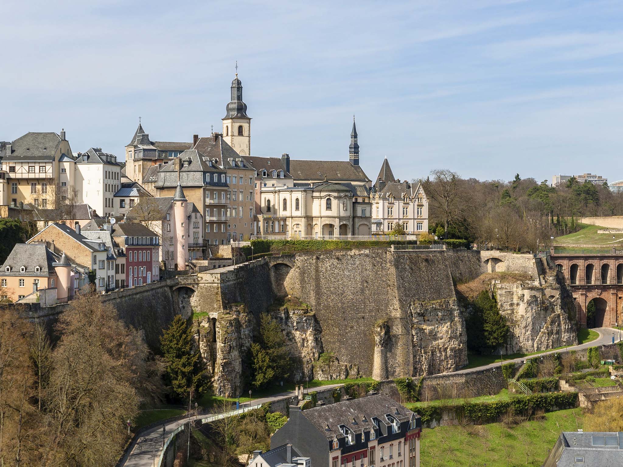 View of Luxembourg old town