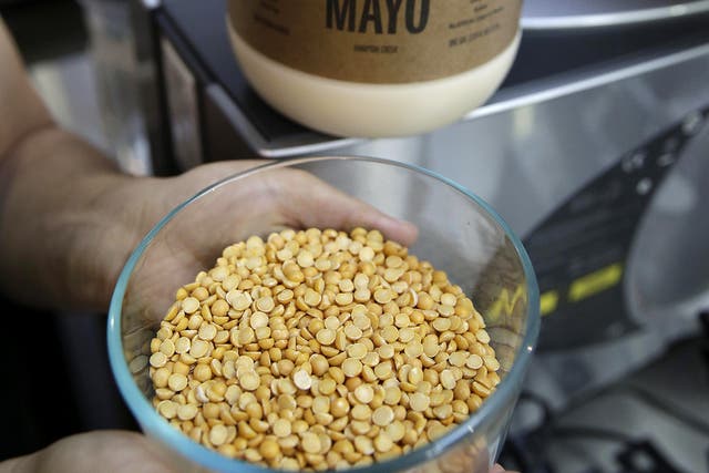 Battle of the brands... Hampton Creek’s Just Mayo is an egg-free product made from yellow pea