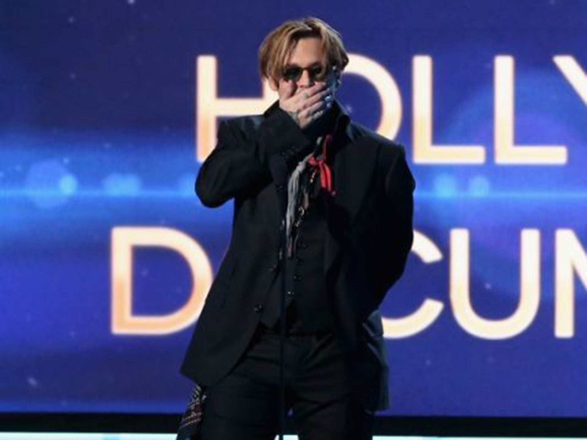 Johnny Depp at the 2014 Hollywood Film Awards