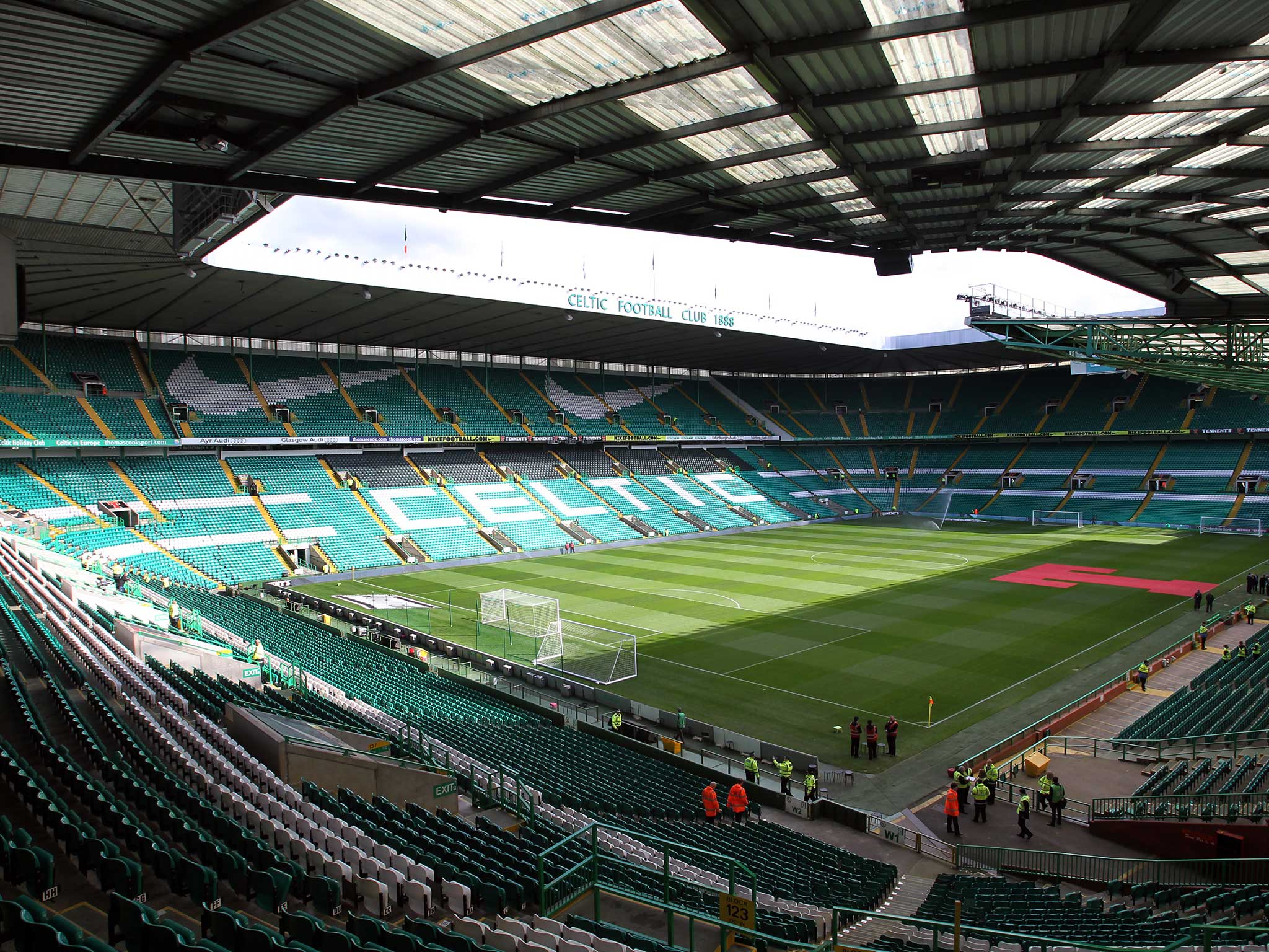 A view of the Celtic Park Stadium