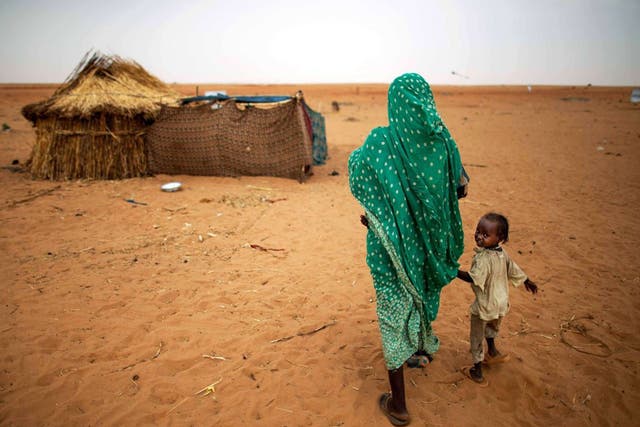 Victims of war: Women and children are still being targeted by opposition forces, despite the Darfur conflict officially ending eight years ago 