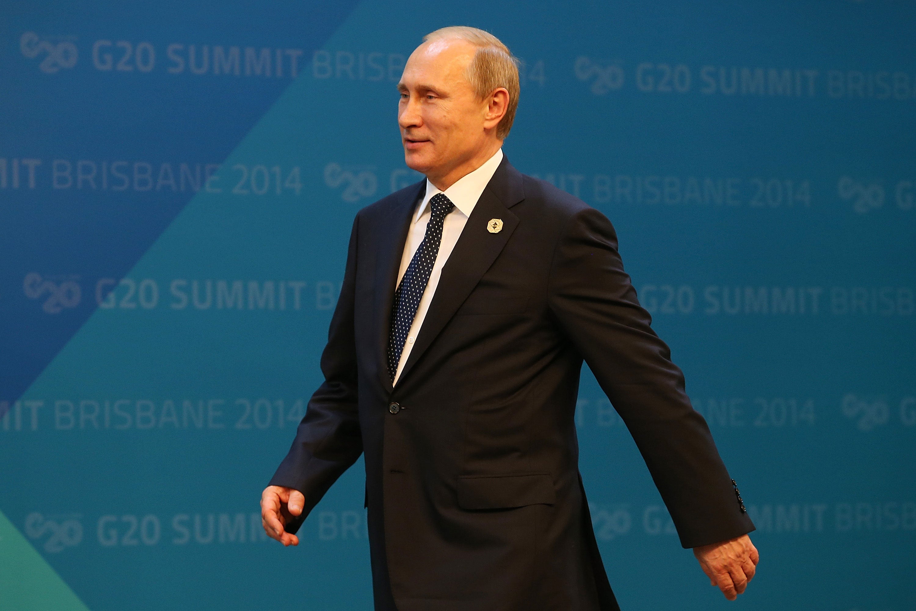 Russia's President Vladimir Putin on November 15, 2014 in Brisbane, Australia