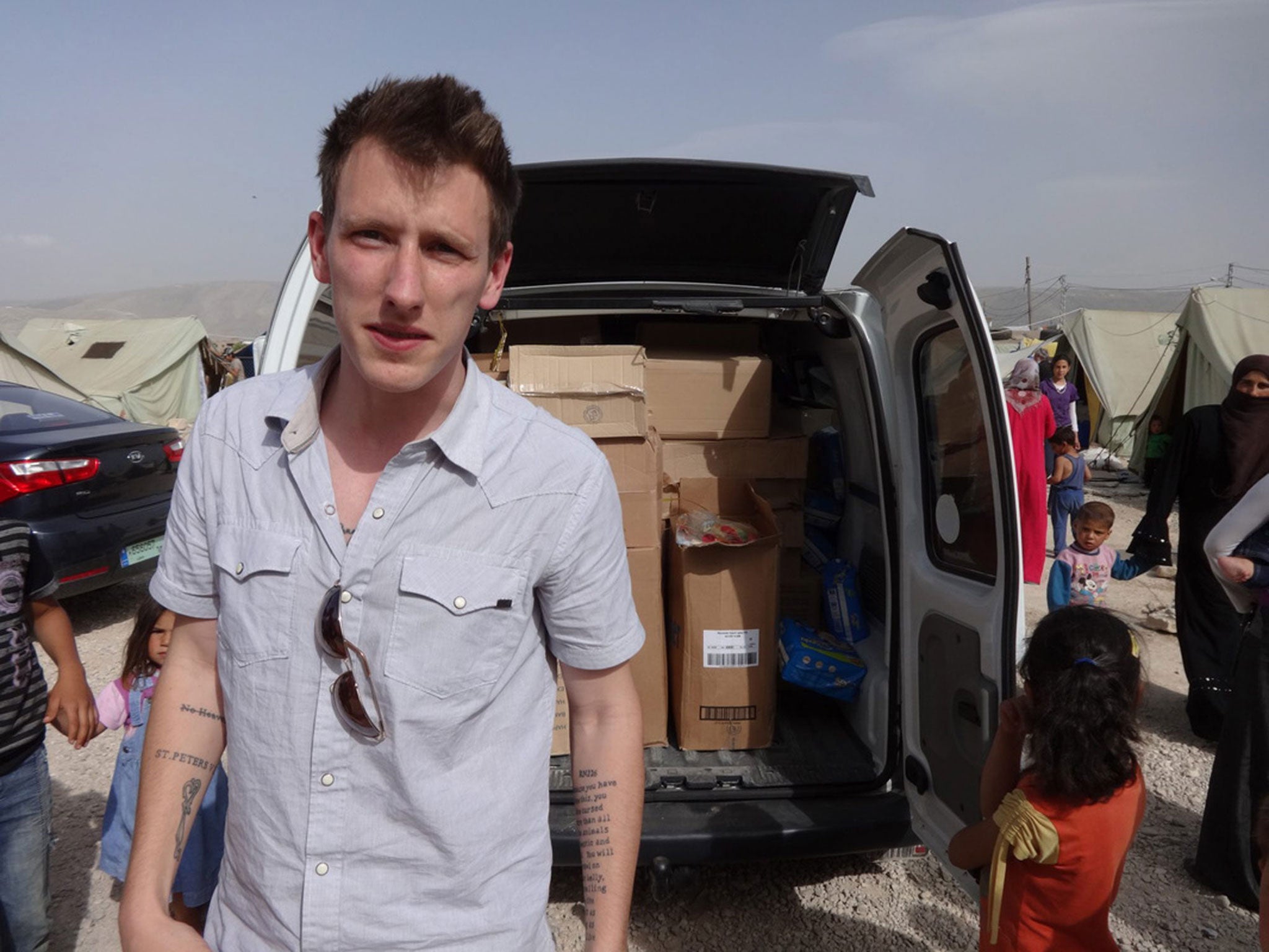 The US aid worker Peter Kassig in Syria, where he was held hostage in 2013
