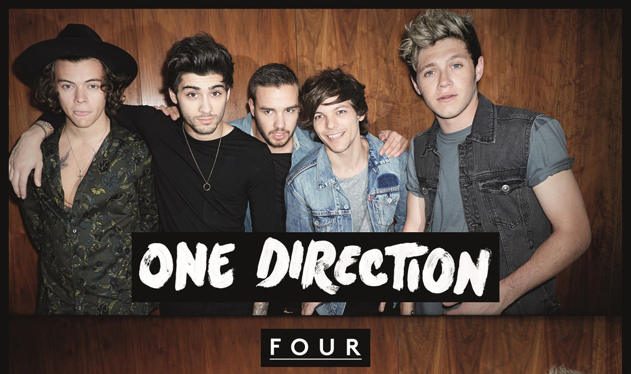 One Direction go Fourth: The boys pose on the cover of their new album Four
