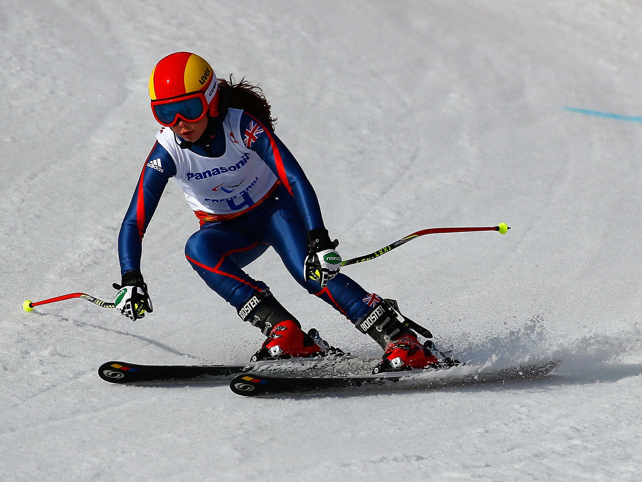 Etherington in action at the Sochi 2014 Winter Paralympic Games