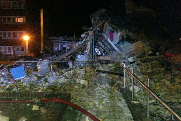 The house in Southampton was completely destroyed in a suspected gas blast