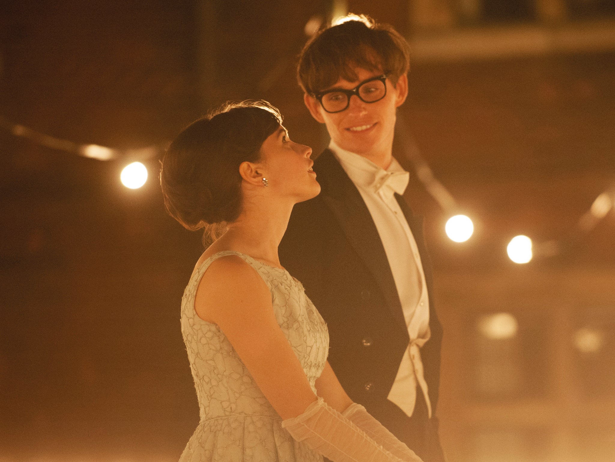 Felicity Jones and Eddie Redmayne in the forthcoming Stephen Hawking biopic The Theory of Everything