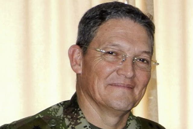 General Ruben Dario Alzate was taken captive on Sunday