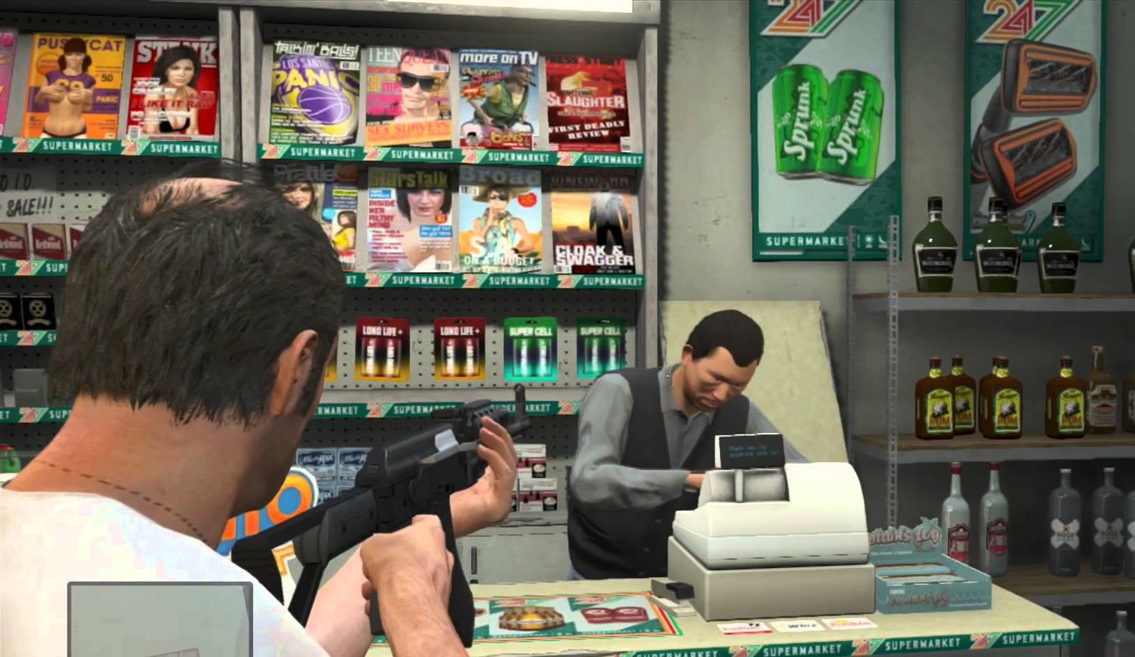 A store robbery in Los Santos
