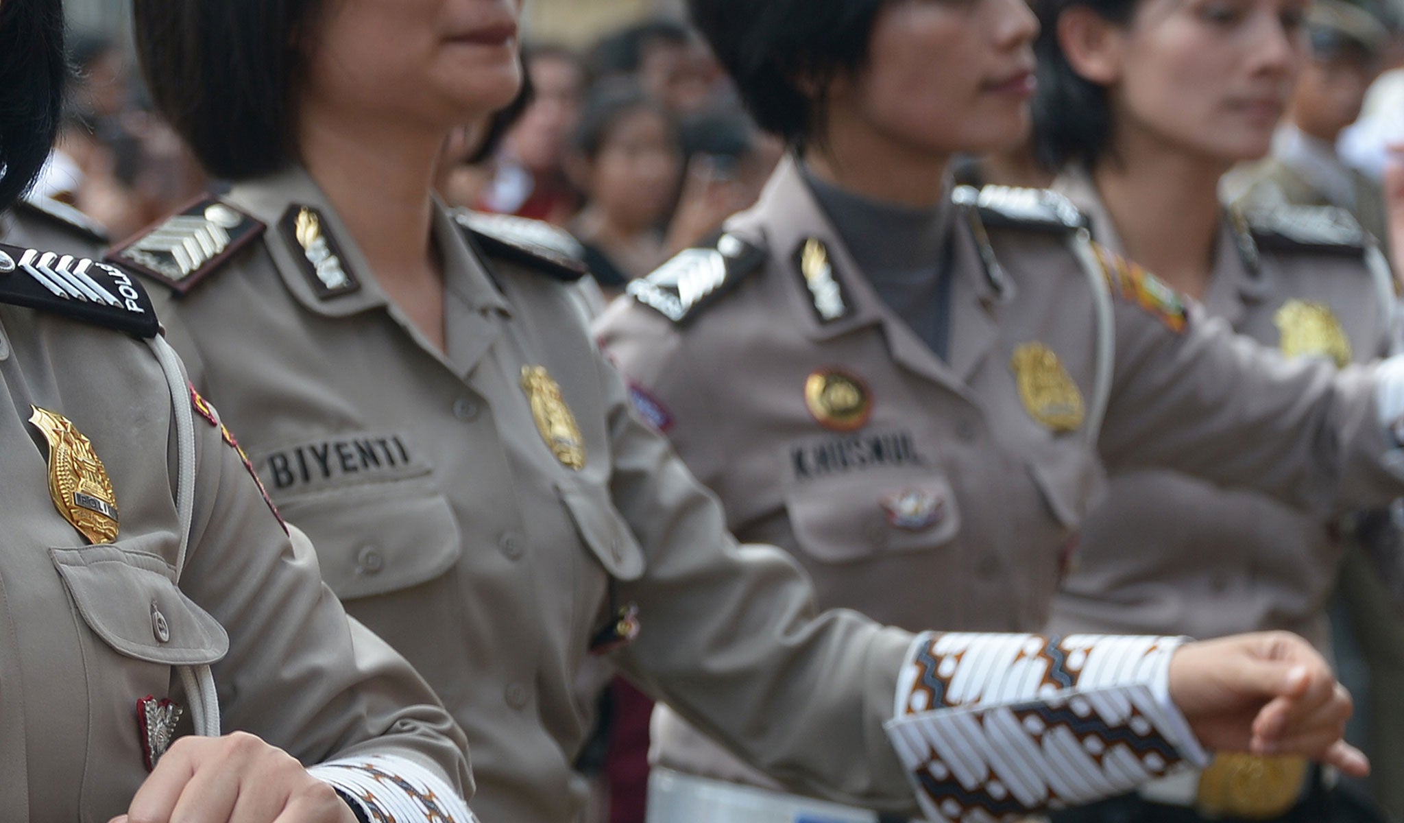 Women in Indonesia are required to complete an “obstetrics and gynaecology” exam as part of the recruitment process to enter the force