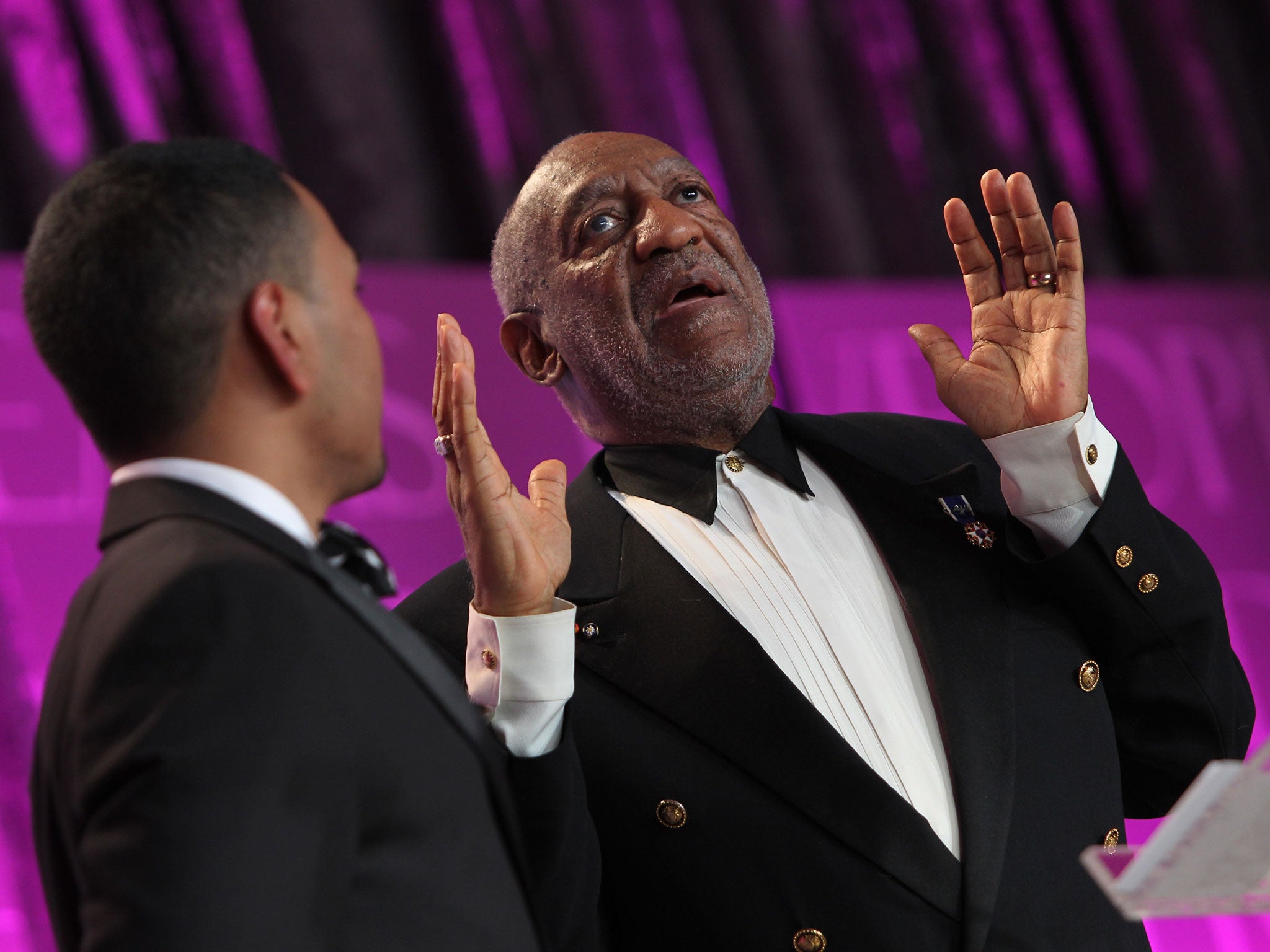 Bill Cosby speaks onstage at the Thurgood Marshall College Fund 25th Awards Gala on 11 November 2013 in Washington