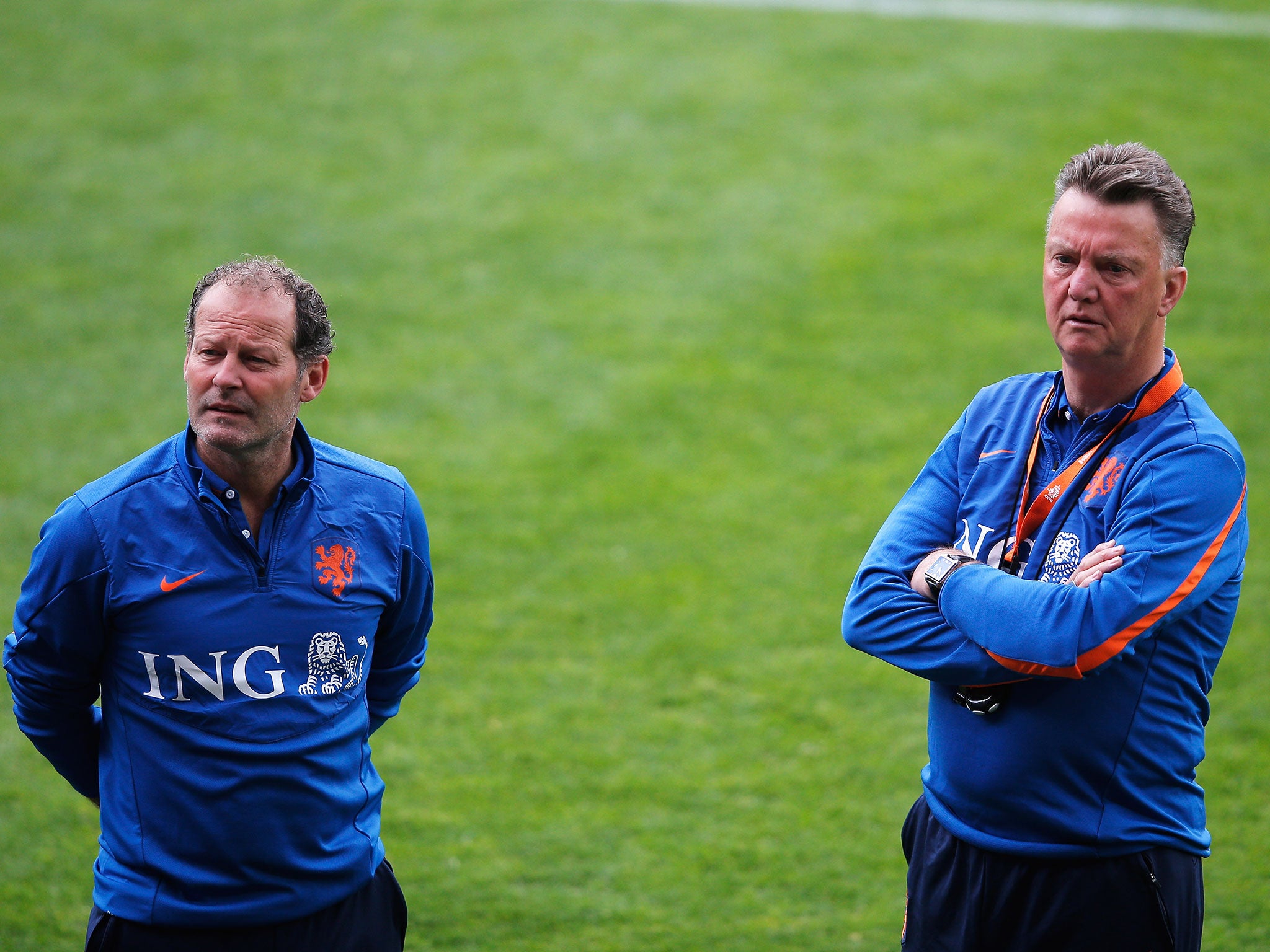 Danny Blind (left) will take over after Euro 2016 - but it could be sooner