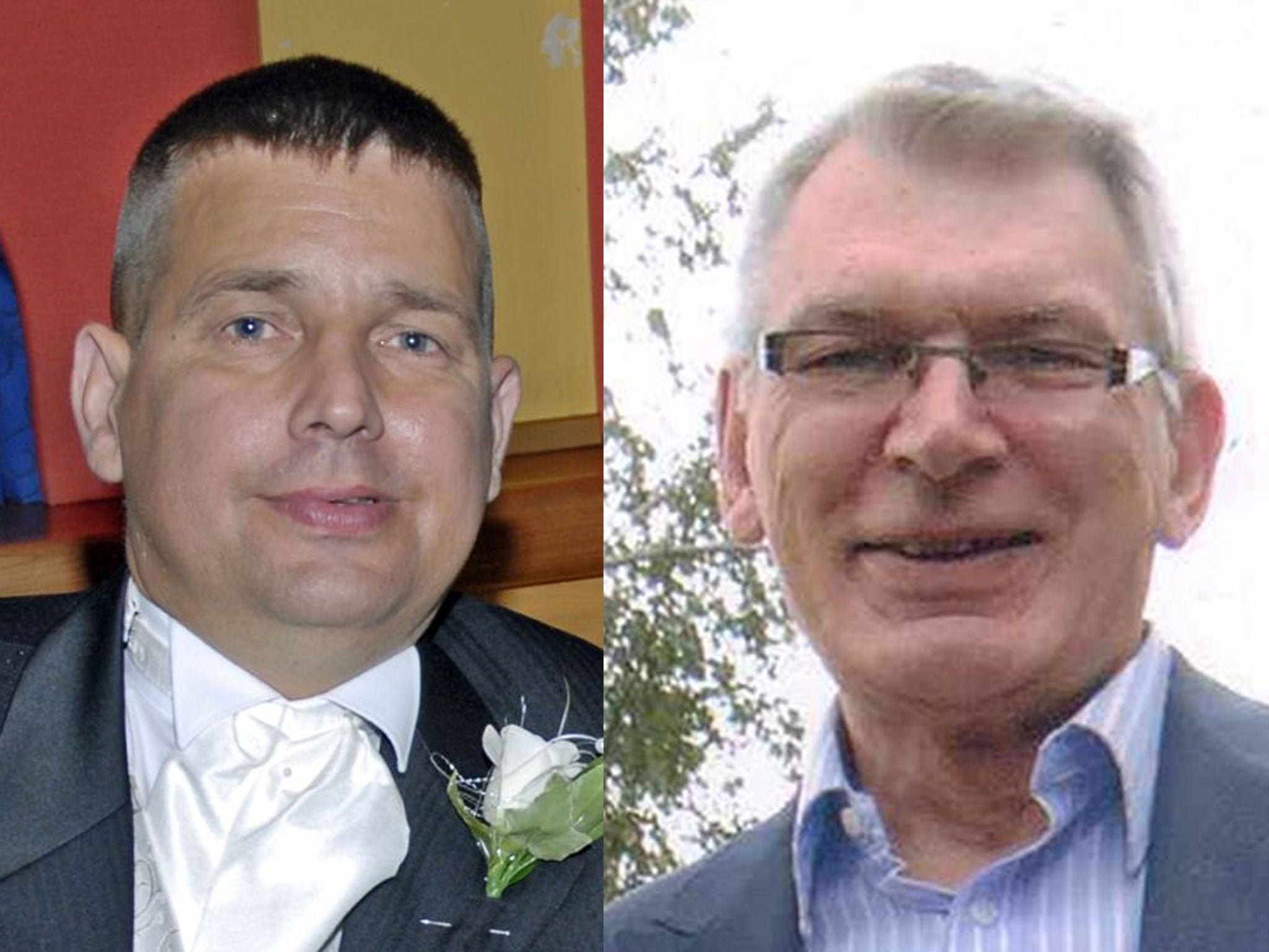 Robert Stuart, 67, from Cardiff, (right) Darren Hughes, 42, of Bridgend, (left). Both men died after receiving a kidney from an alcoholic donor an inquest in Cardiff heard.