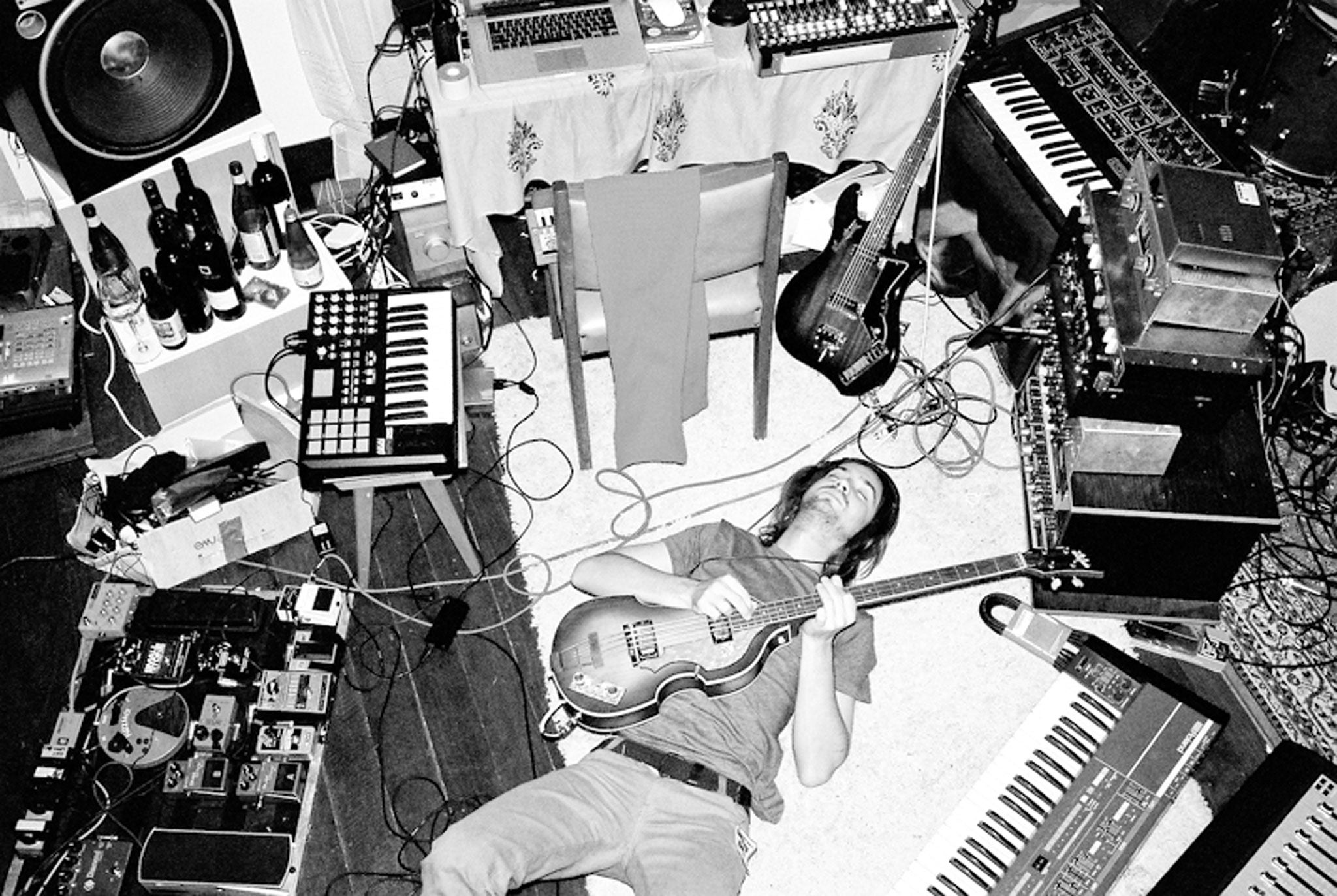 Kevin Parker recording Lonerism in his home Studio, 2011