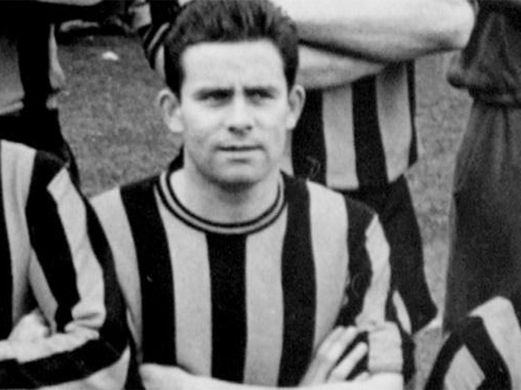 Reid with the Berwick Rangers giantkillers in 1967; an injury forced premature retirement the following year