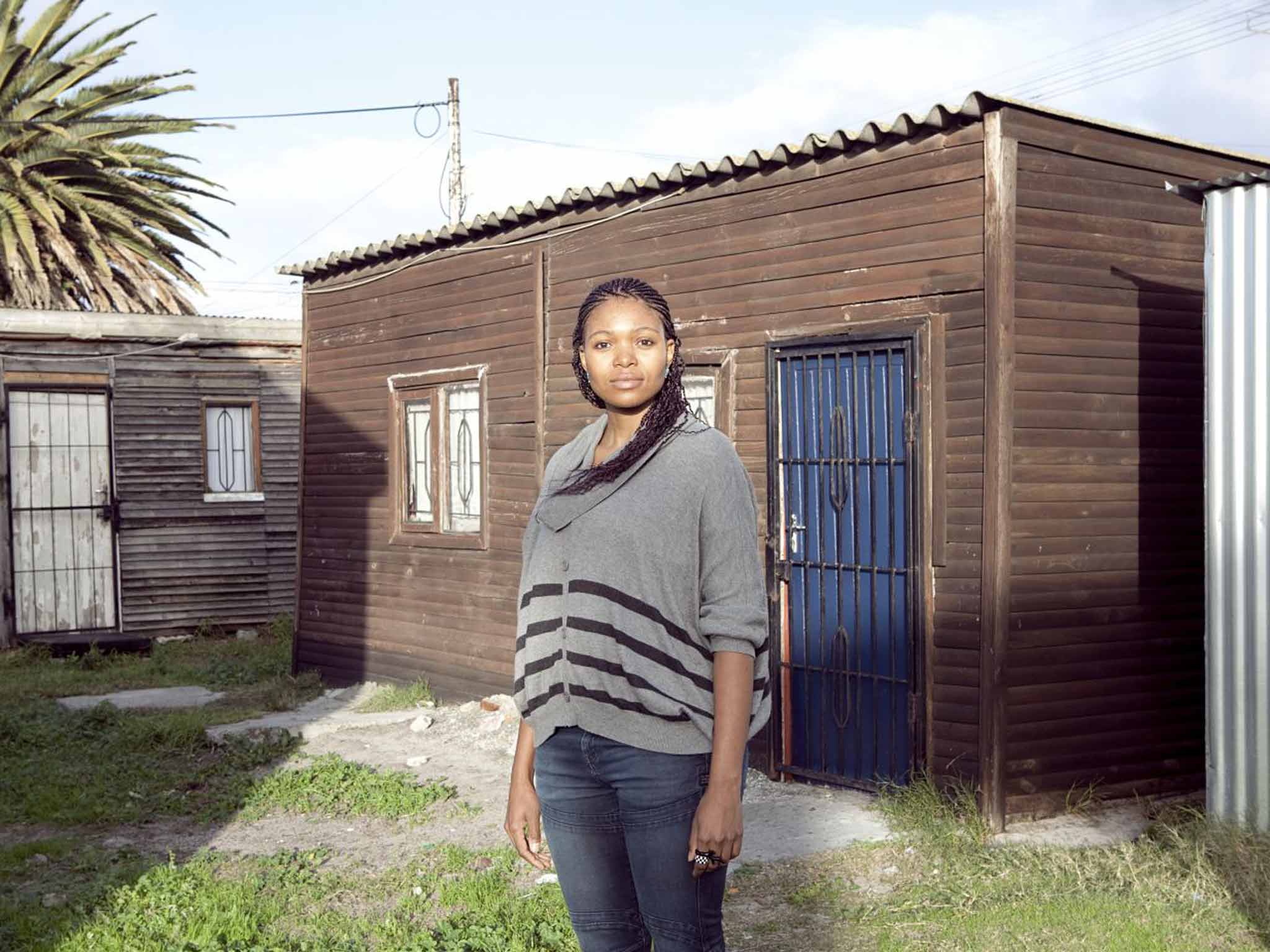 In the township of Langa, near to Nyanga, where she grew up