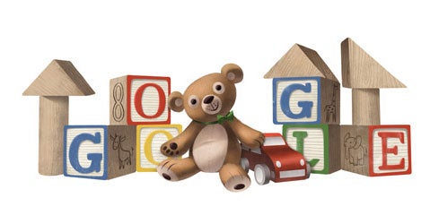 Google Doogle celebrating Universal Children's Day 