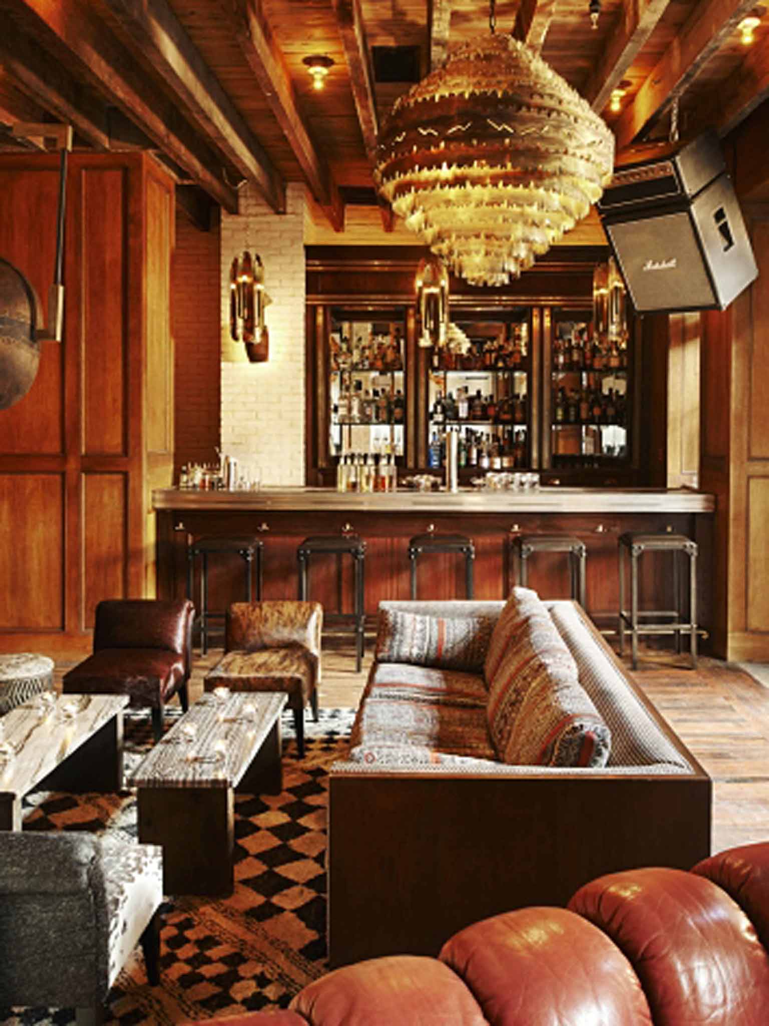 The hotel's own bar provides an experience in Thirties glamour