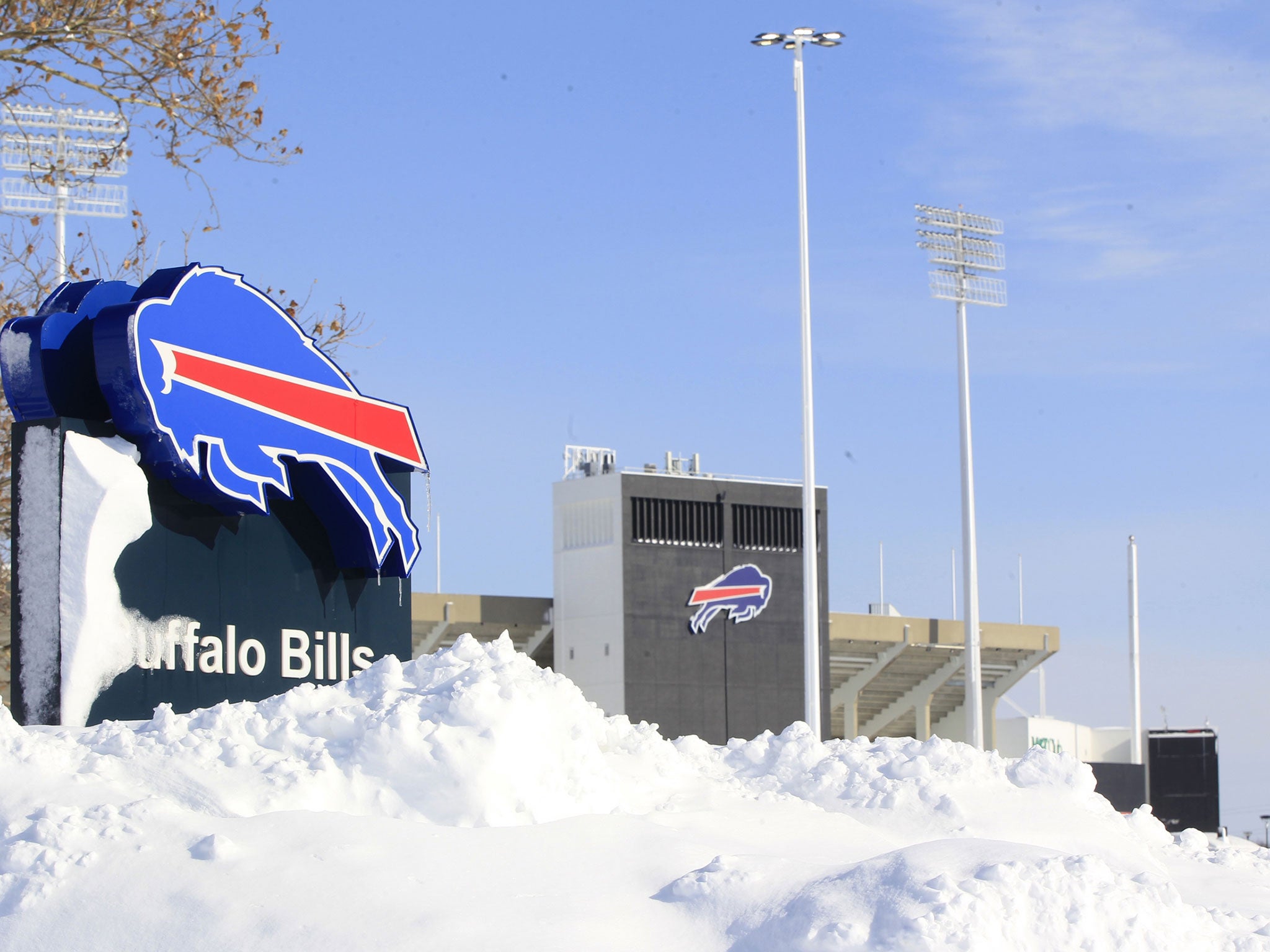 A view of outside the Ralph Wilson Stadium, home of the Buffalo Bills