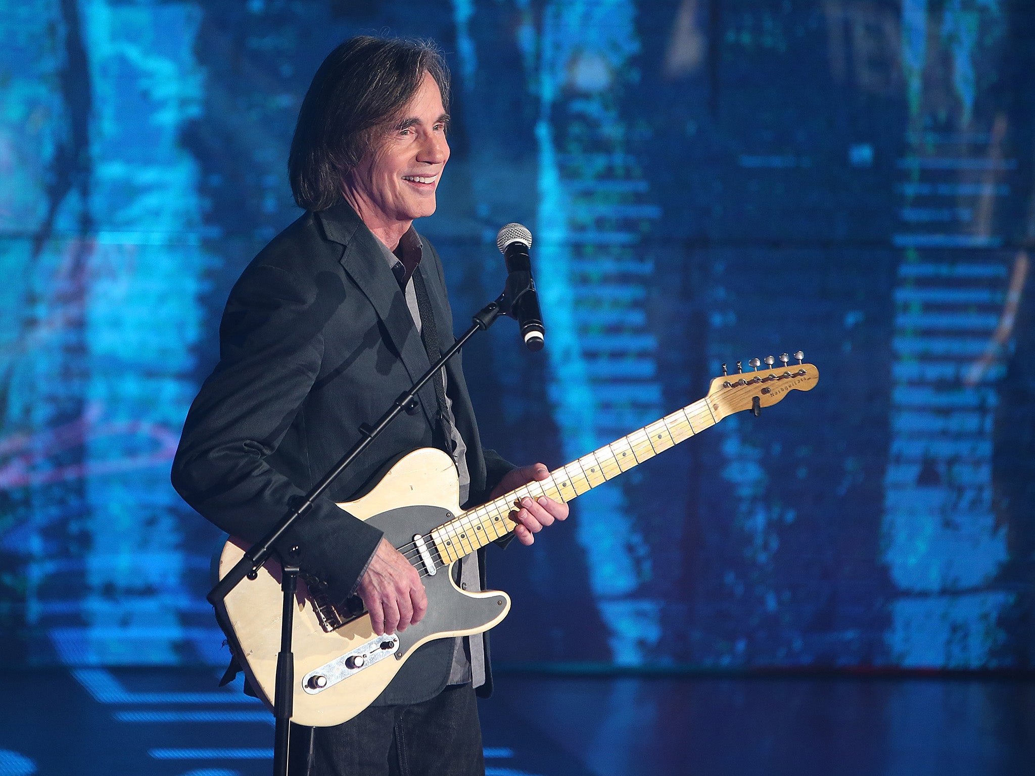 Jackson Browne performs live during 'Che Tempo Che Fa' TV Show on November 9, 2014 in Milan, Italy. (Photo by Stefania D'Alessandro/Getty Images)