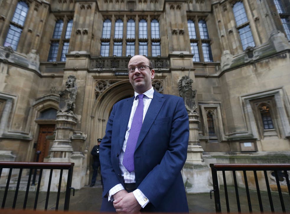 Mark Reckless arrives at Parliament to be sworn in