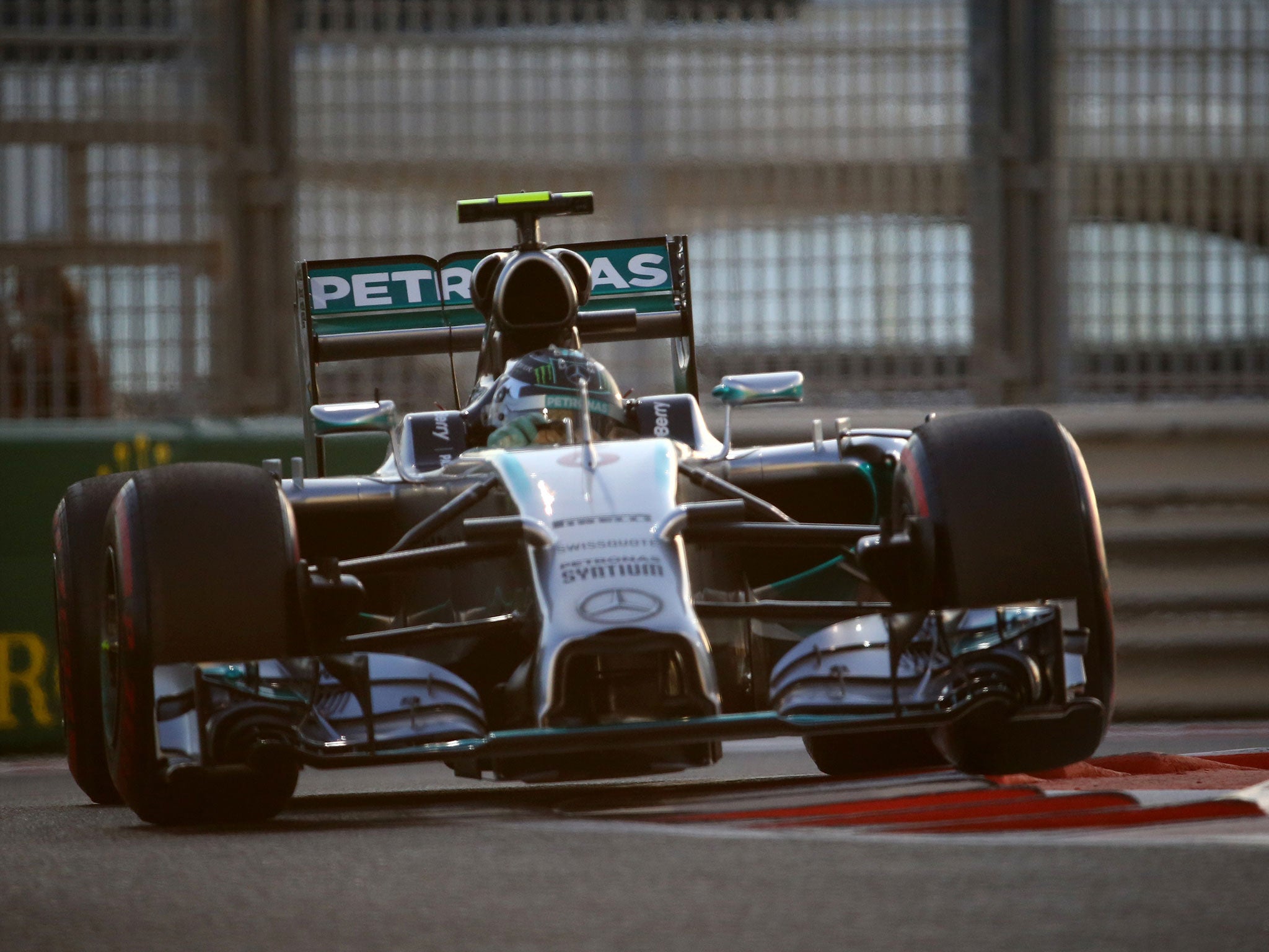 Nico Rosberg in qualifying for the Abu Dhabi Grand Prix