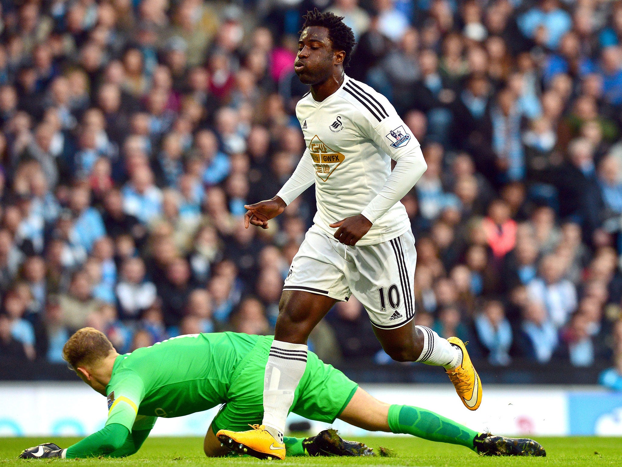 Wilfried Bony is expected to feature against QPR