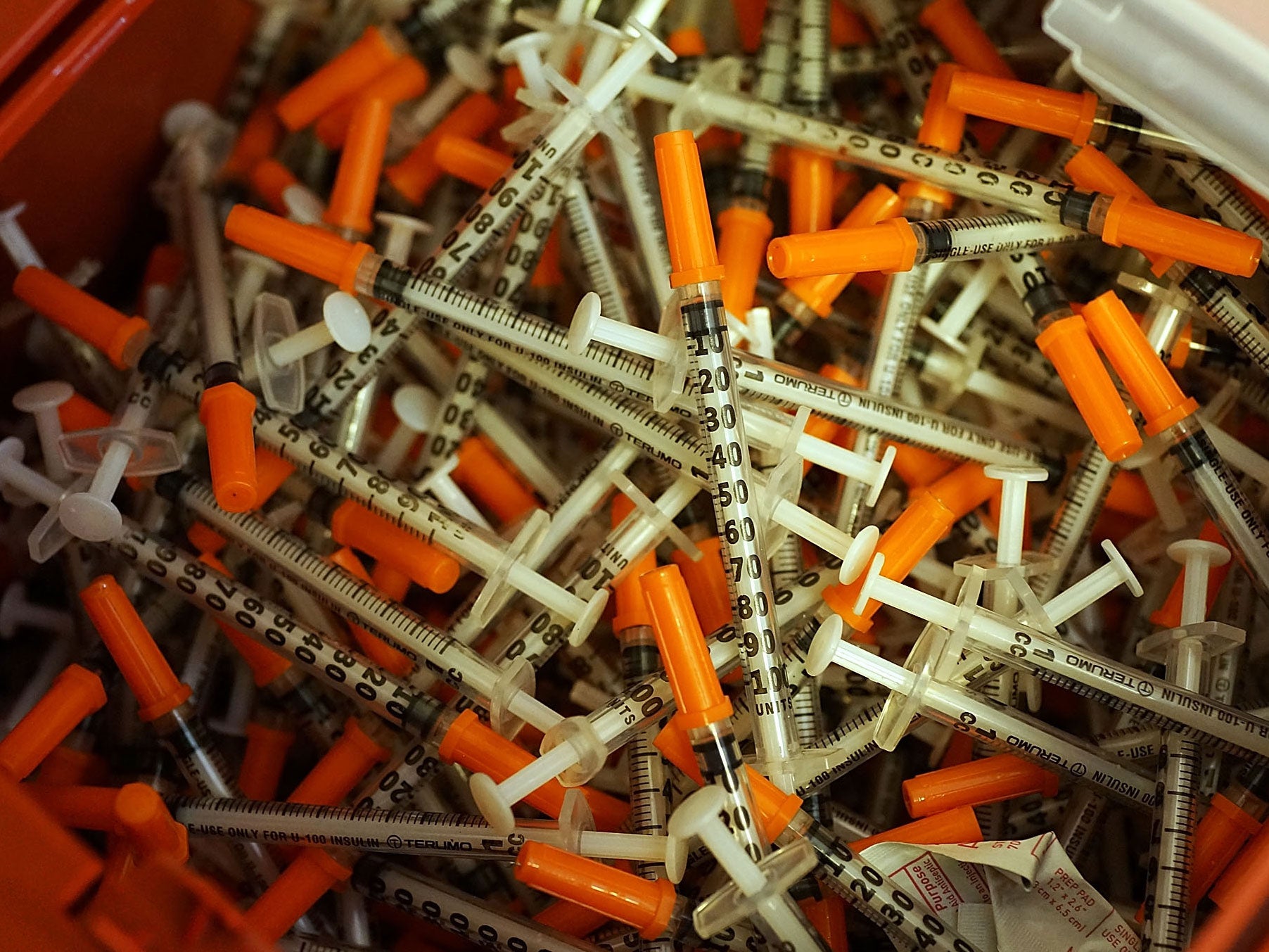 Used syringes