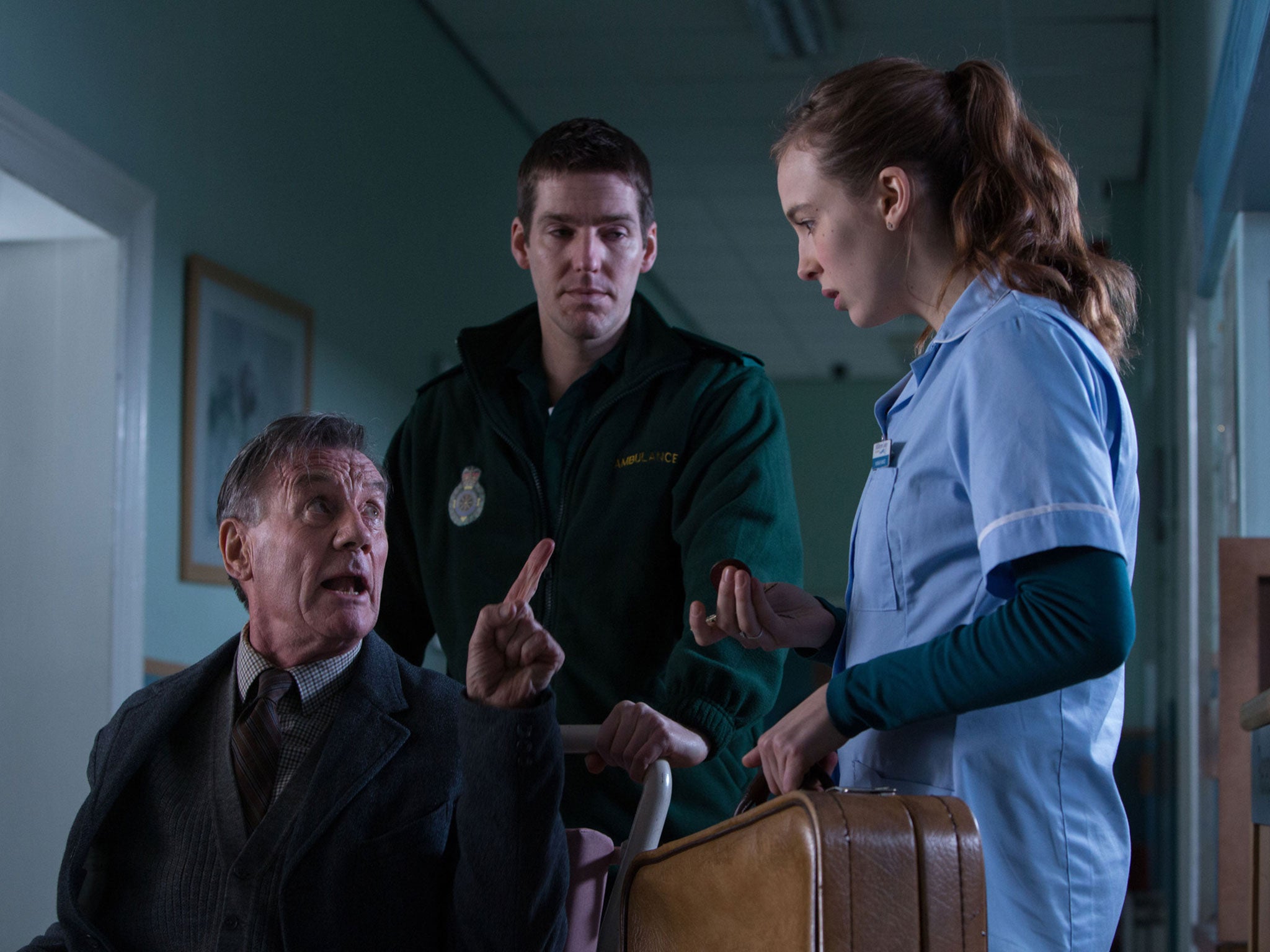 Scare tactics: Michael Palin and Jodie Comer in ‘Remember Me’
