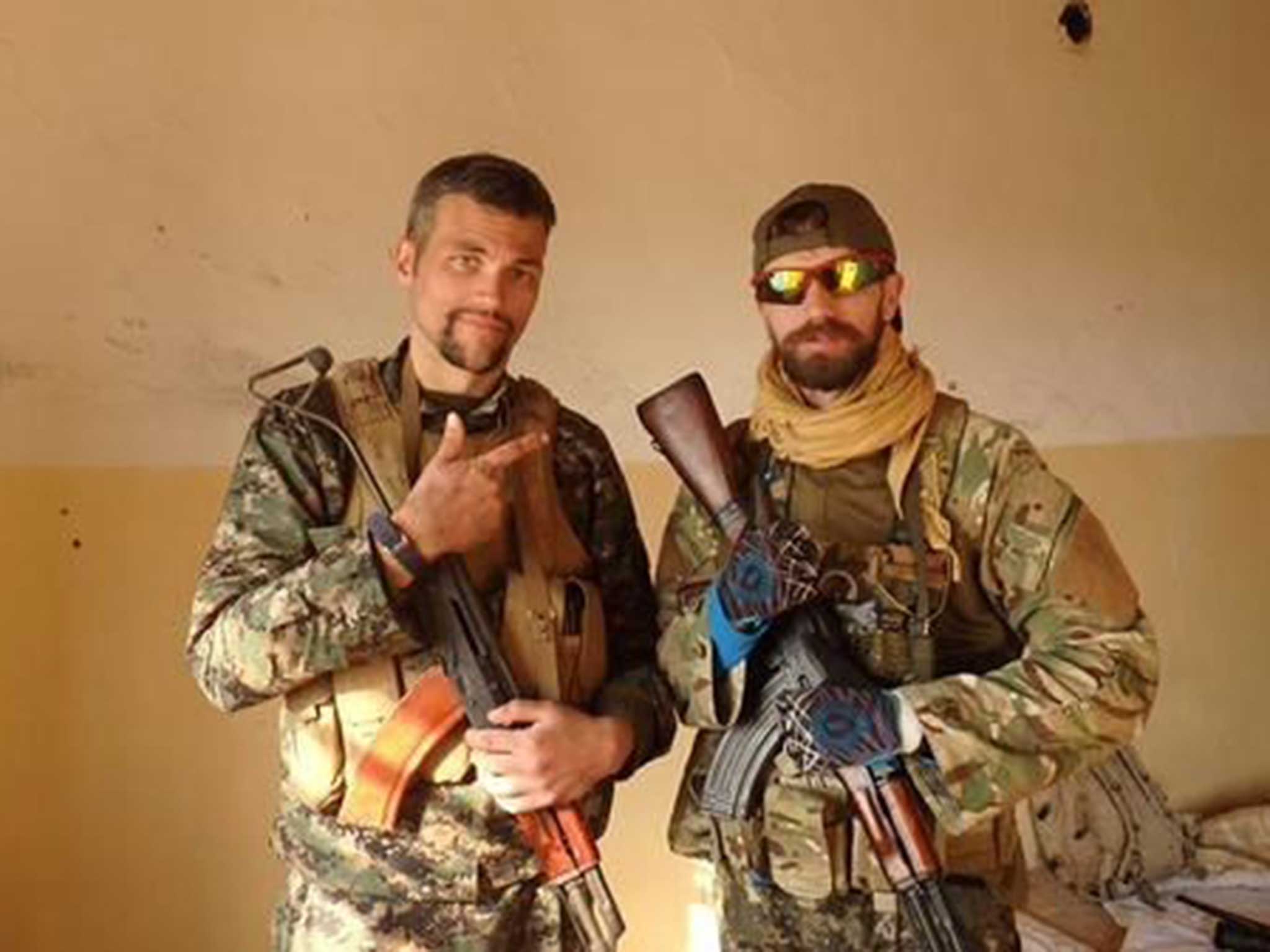 American Jamie Matson with one of the two Britons allegedly fighting in Syria against Isis