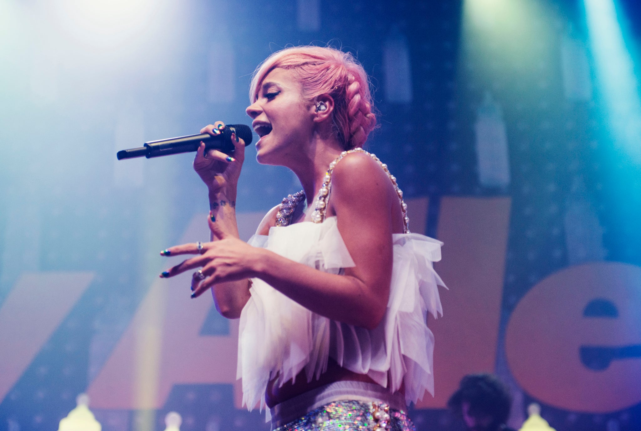 Lily Allen performs at the O2 Academy in Glasgow
