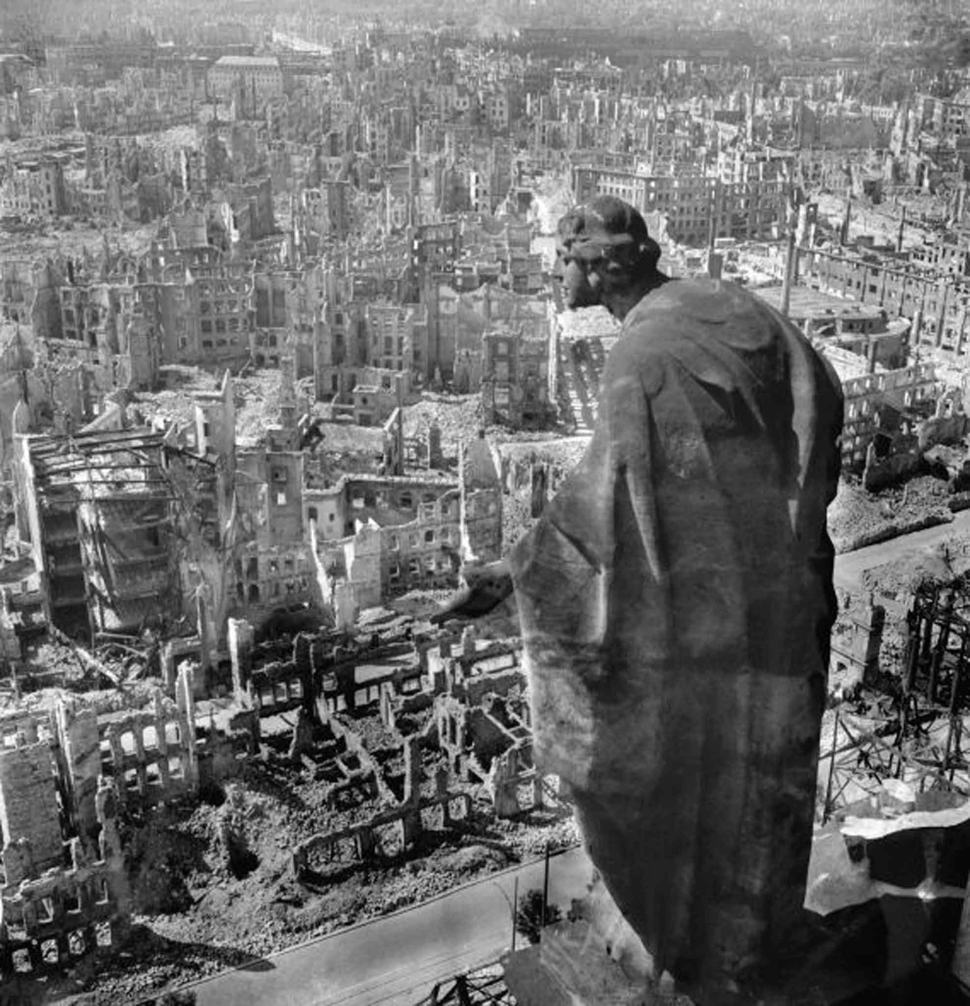 Dresden after allied raids, Germany 1945