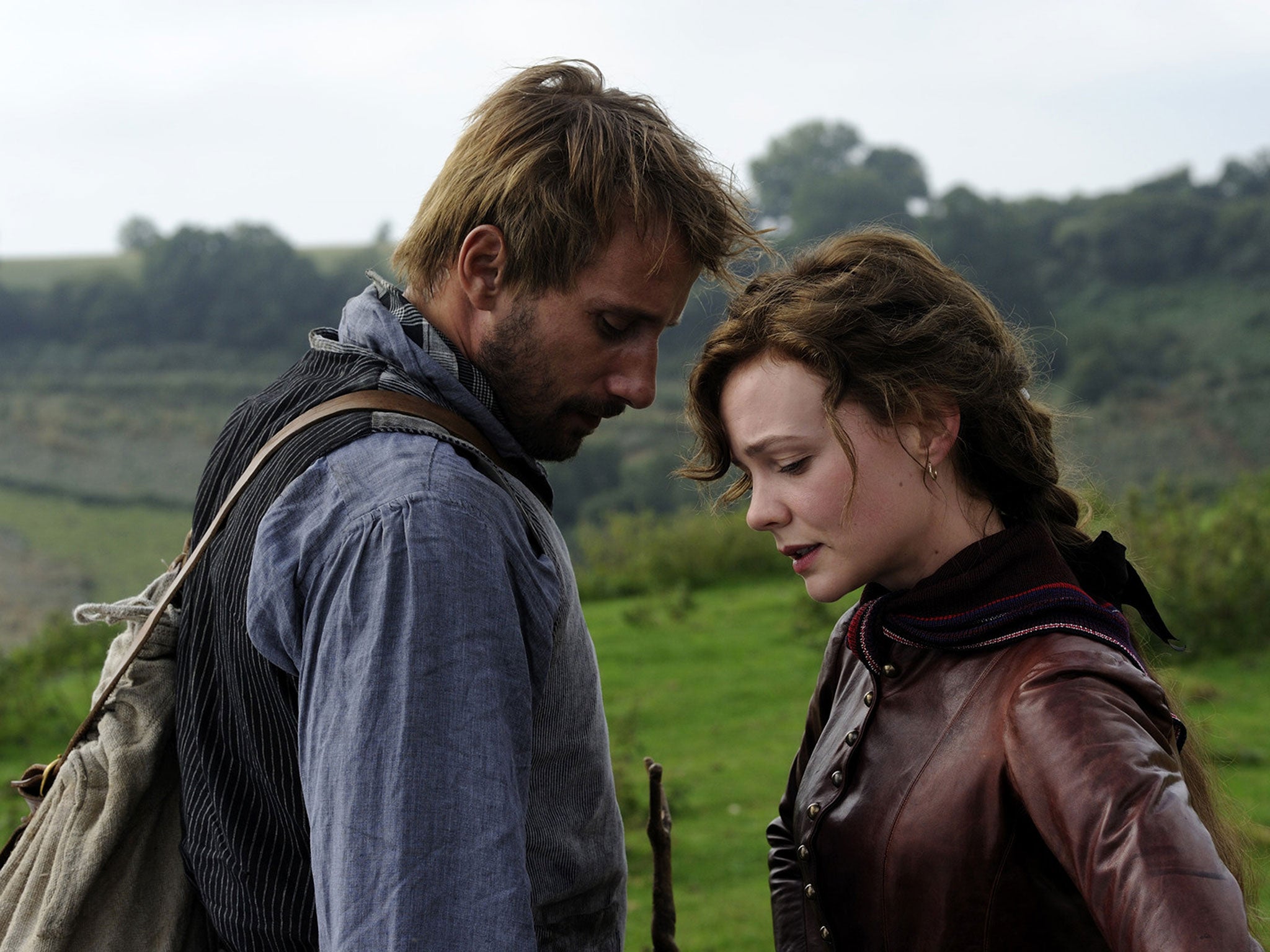 Gabriel Oak and Bathsheba Everdene in Far From The Madding Crowd