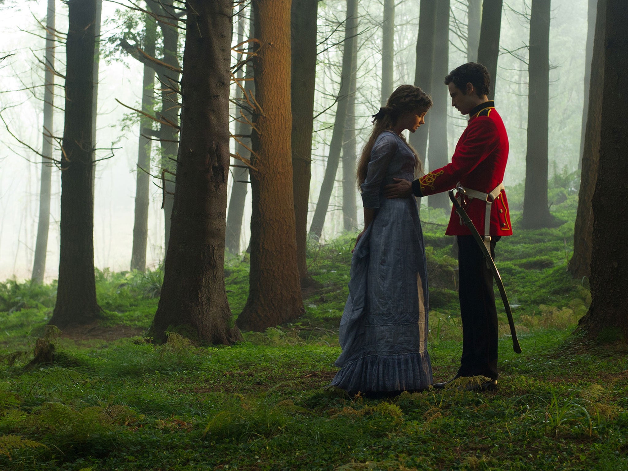 Bathsheba Everdene and Sergeant Troy in Far From The Madding Crowd