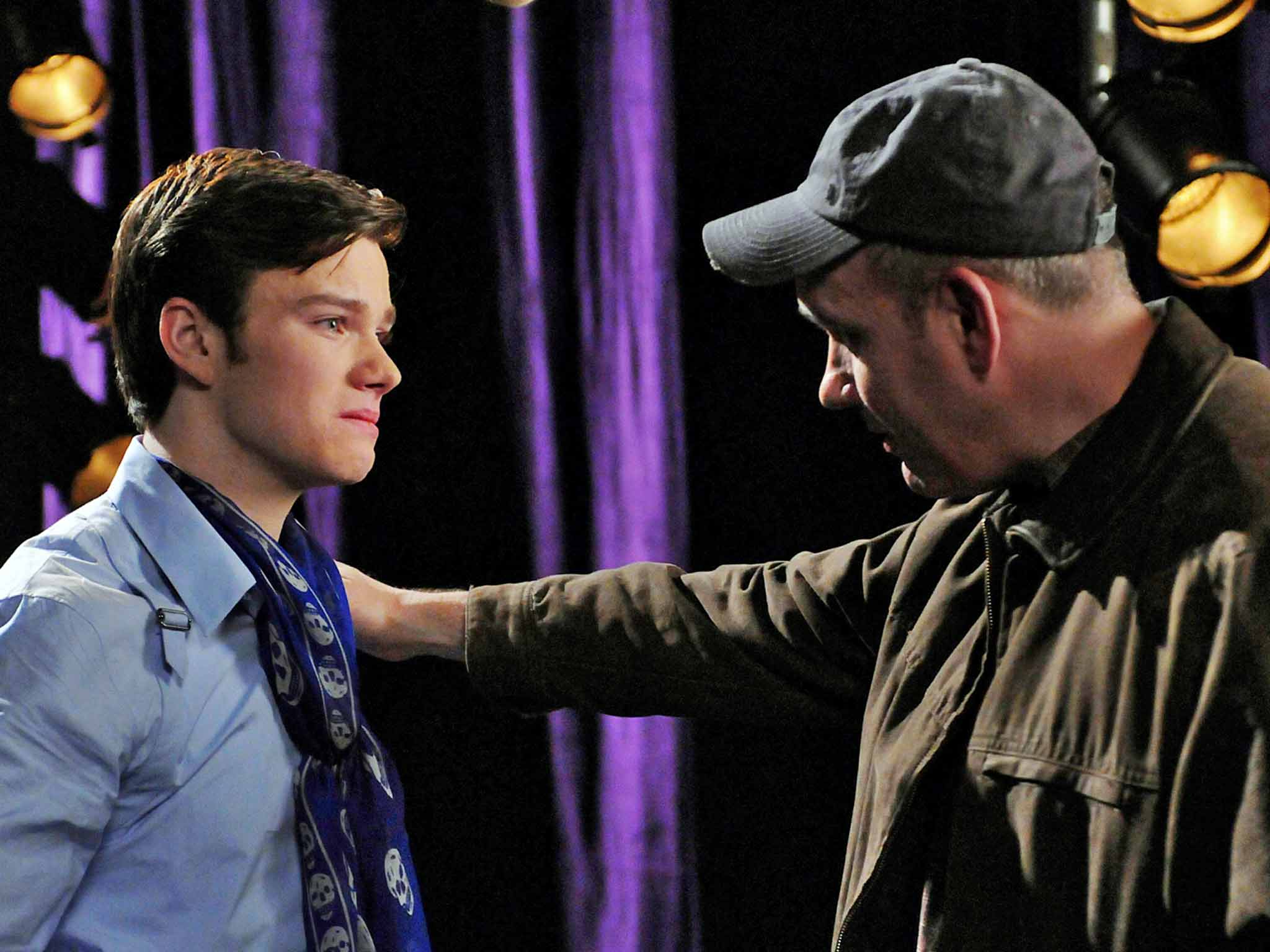 Out and about: for 'Glee' character Bert Hummel, having a gay son was a learning curve
