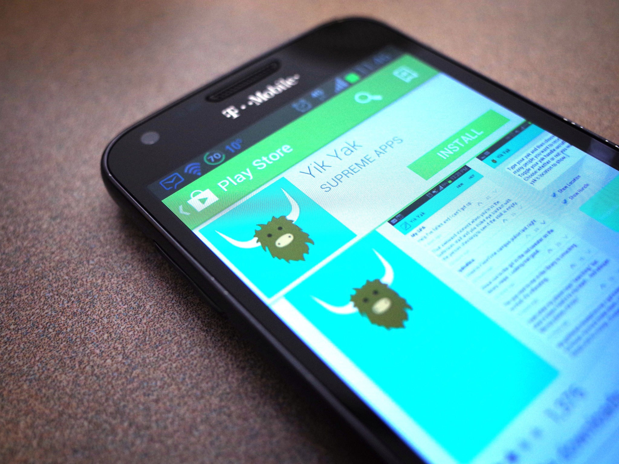 Yik Yak uses a phone's GPS to ensure that users see nearby messages. Source: Getty Images