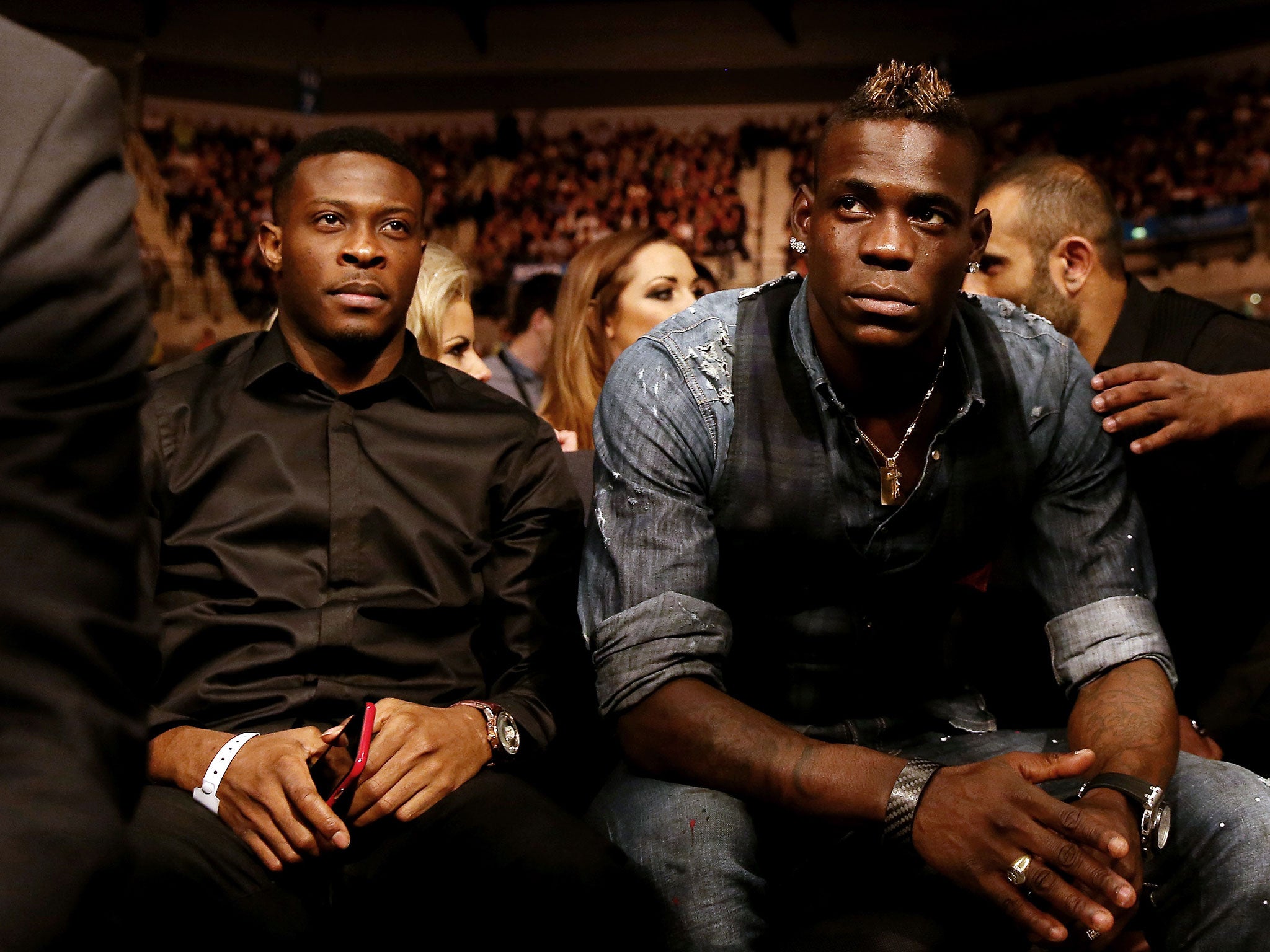 Balotelli was ringside for the fight between Tony Bellew and Nathan Cleverly