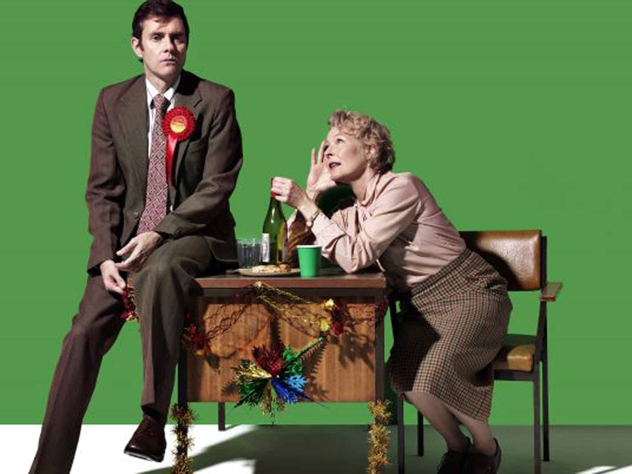 The party's over: Paul Higgins and Stella Gonet in 'Hope' at the Royal Court