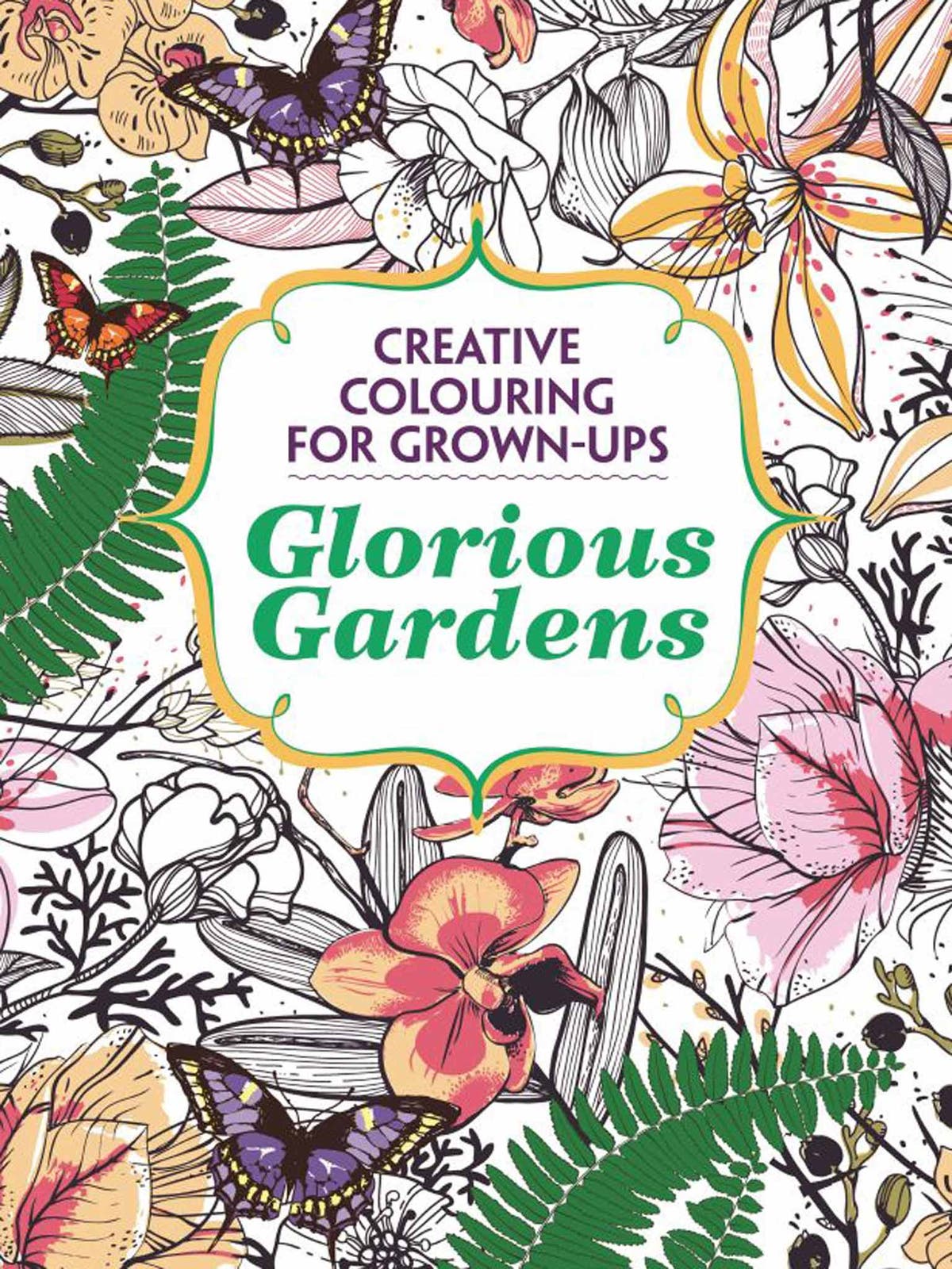 Книга раскраска прекрасные сады