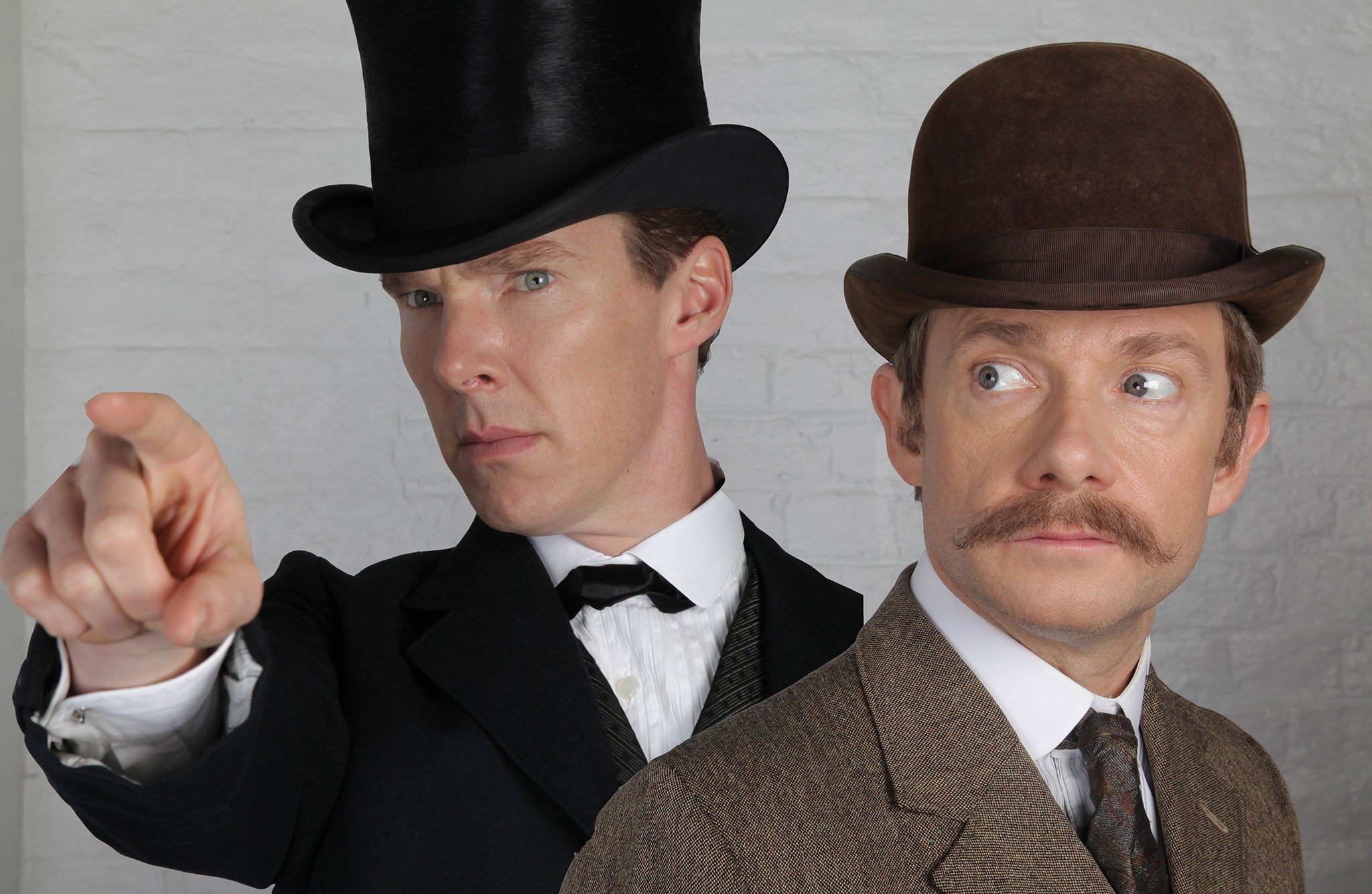Benedict Cumberbatch and Martin Freeman will travel back to the Victorian Age in the next Sherlock special
