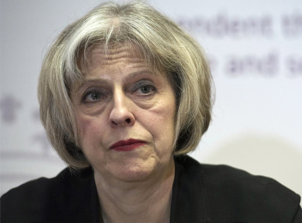 Theresa May denounced internet companies for not doing more to alert authorities to terror threats