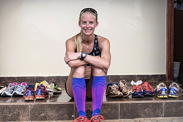 Hannah England puts a brave face on her training camp at Iten in Kenya