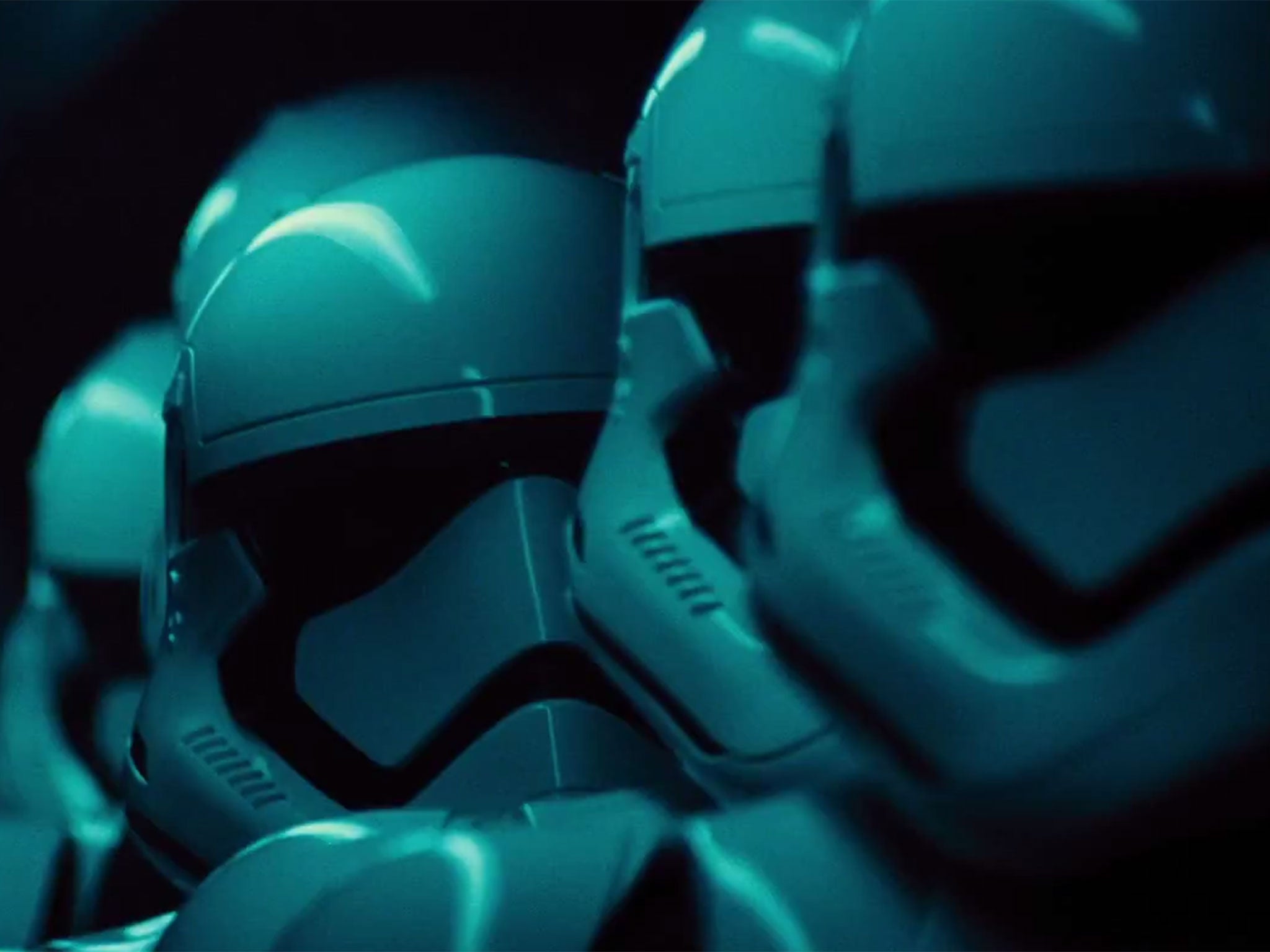 Stormtroopers in the Star Wars: The Force Awakens teaser trailer