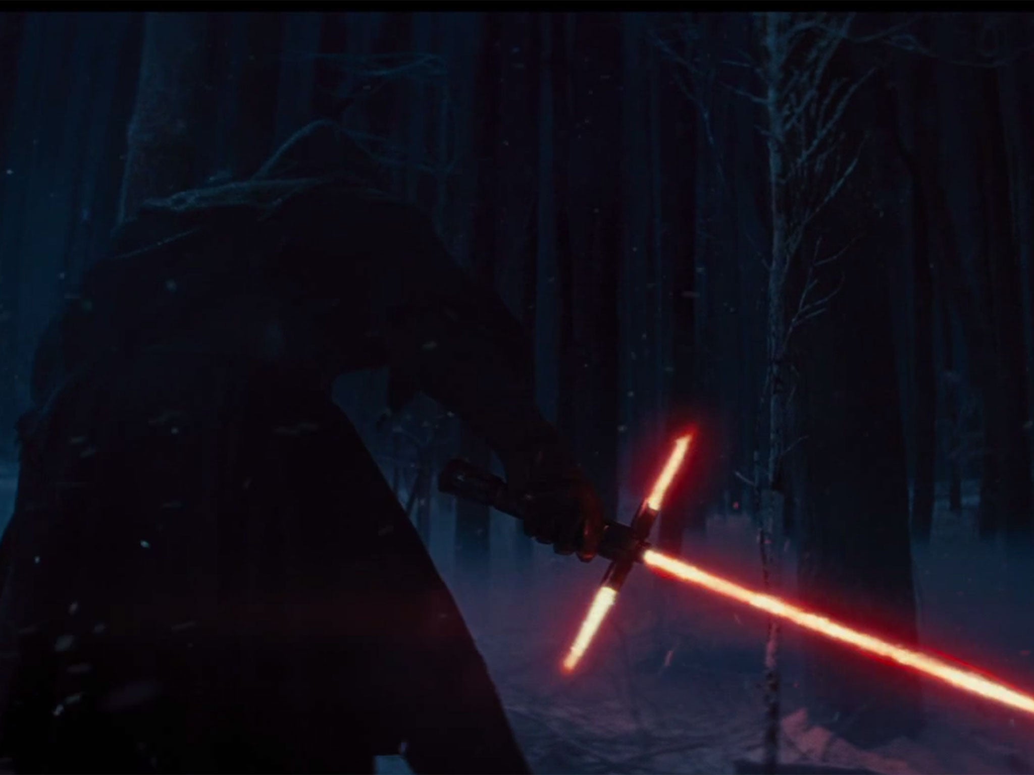 The new light saber in Star Wars: The Force Awakens